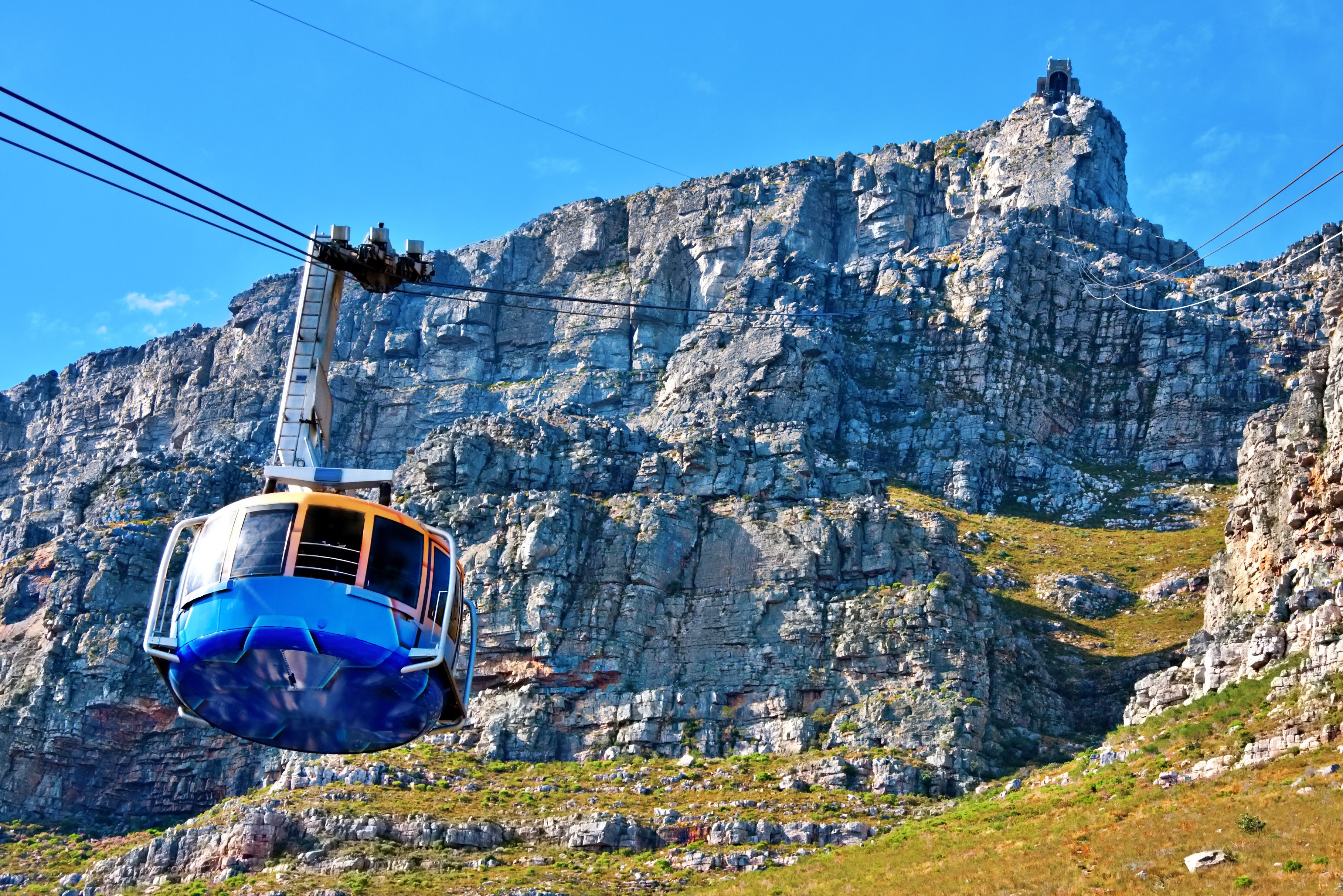 Kabelbaan naar Tafelberg in Kaapstad Zuid-Afrika