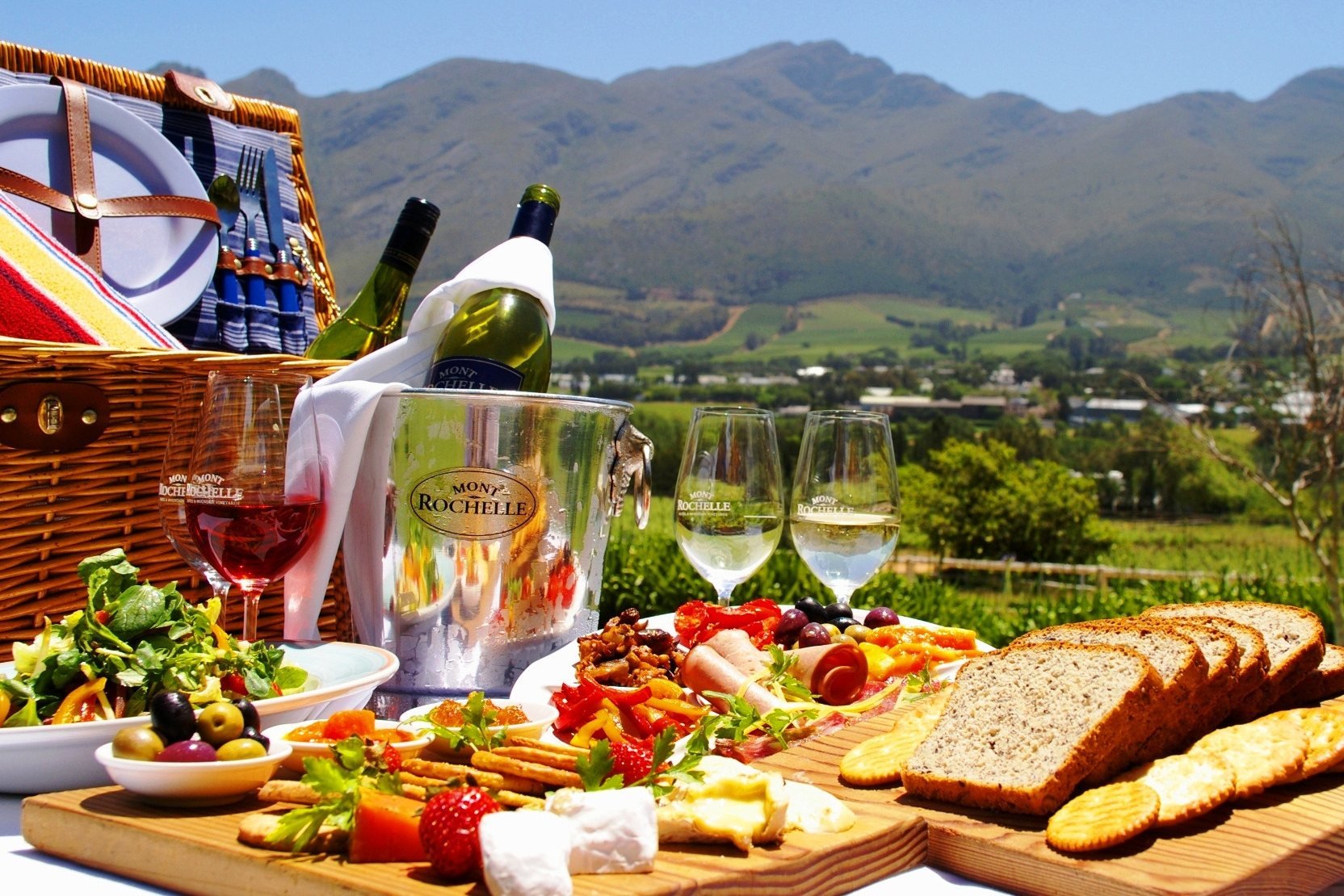 Picknick Wijnregio Stellenbosch in Zuid-Afrika