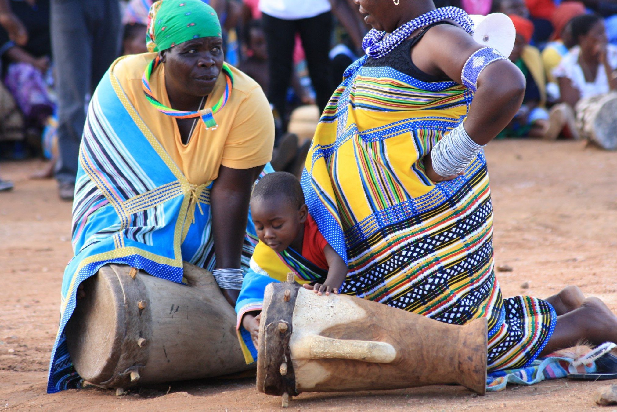 Venda op lokale markt in Zuid-Afrika