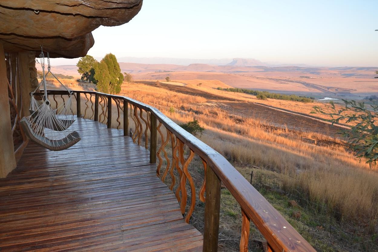 Lodge in de Drakensbergen in Zuid-Afrika