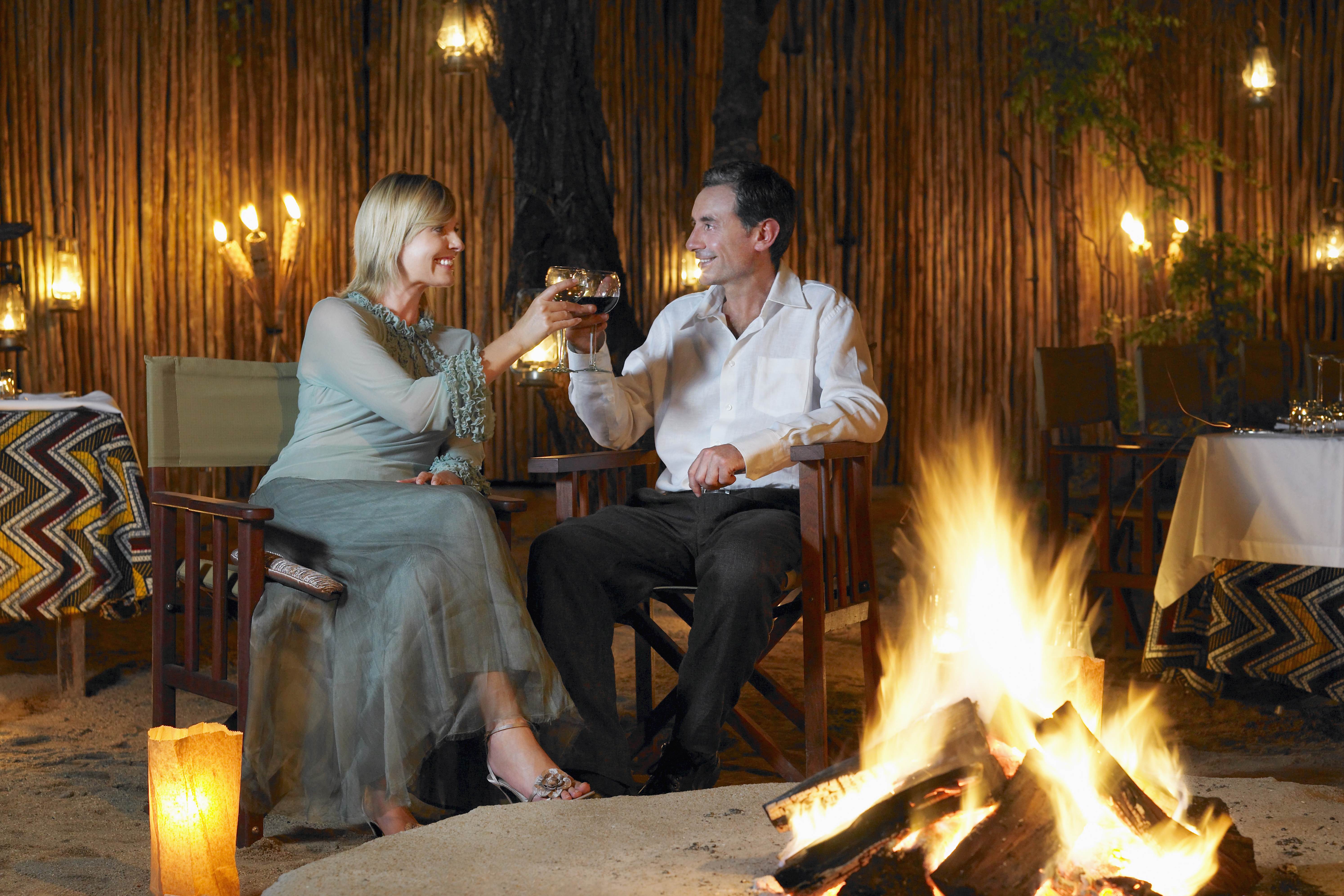 Drankje bij boma in Zuid-Afrika