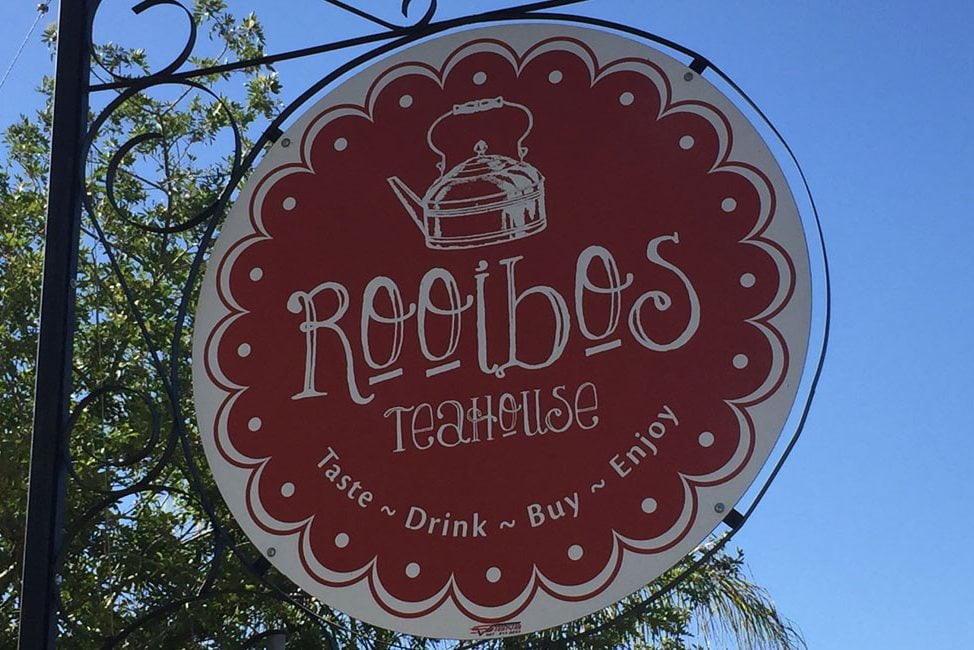 Rooibos theehuis in Clan William Zuid-Afrika