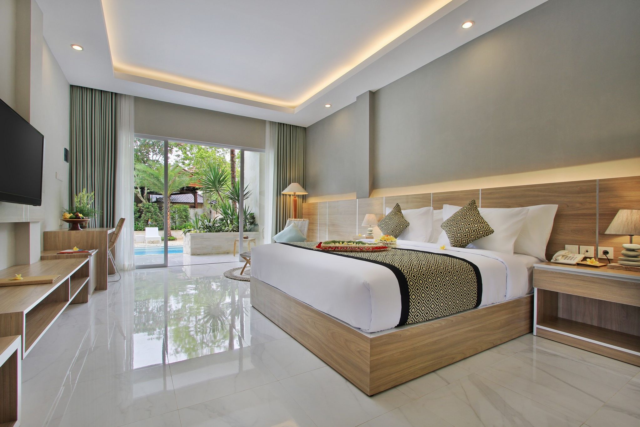 Hotelkamer in Tapa Tepi Kali Hotel in Indonesie Bali Canggu