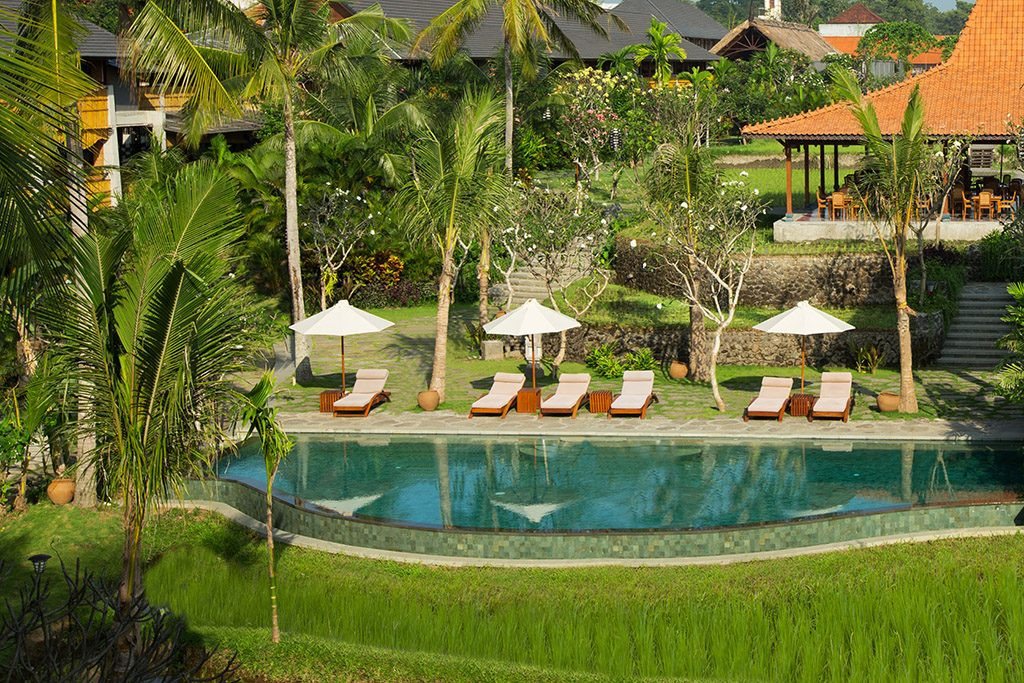 Zwembad van Alaya Resort in Indonesie Bali Ubud
