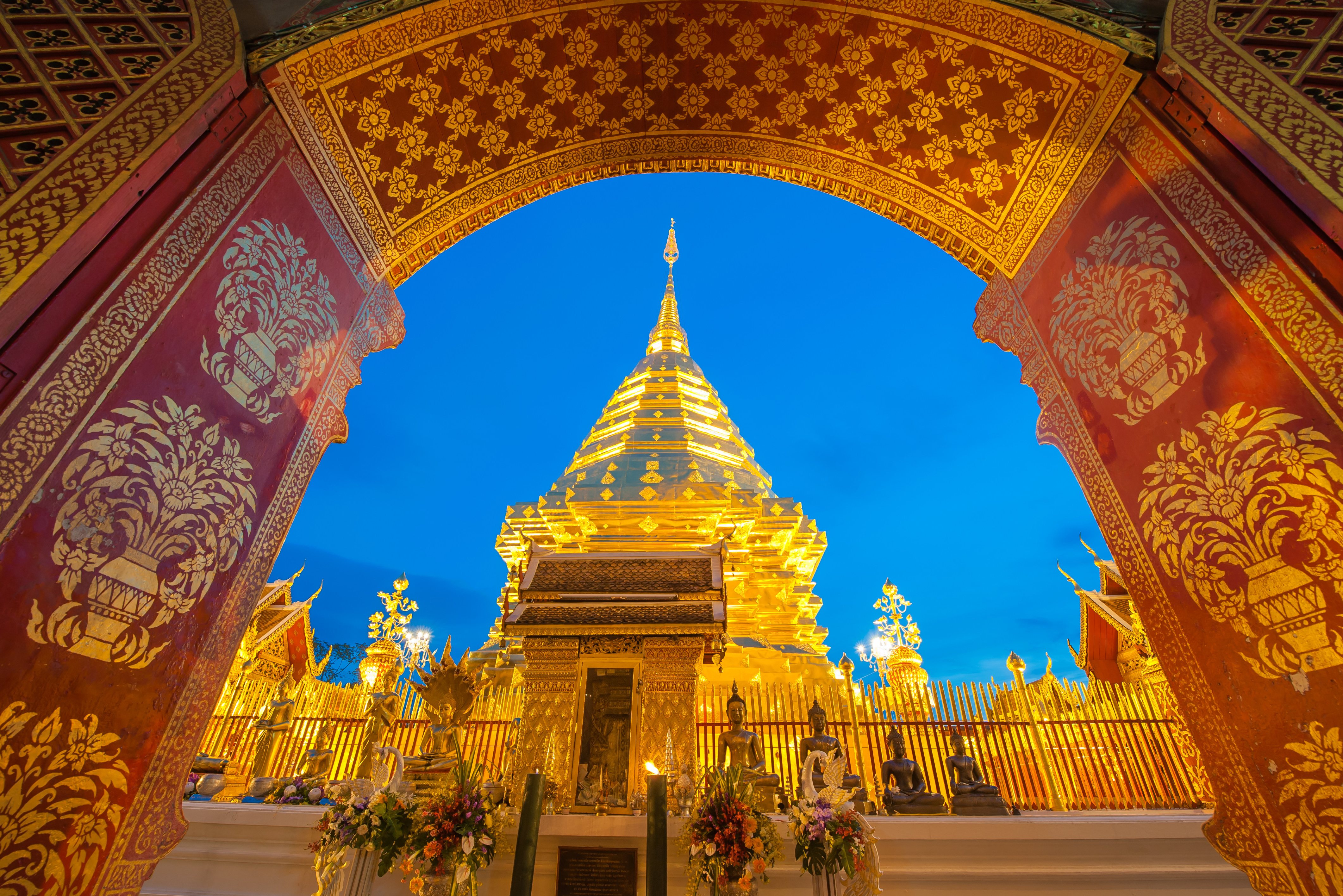 Wat Doi Suthep net buiten Chiang Mai, Thailand