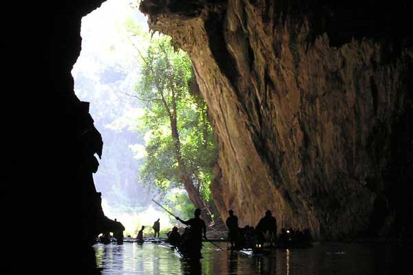 Tham Lod grot in de regio van Pai, Thailand