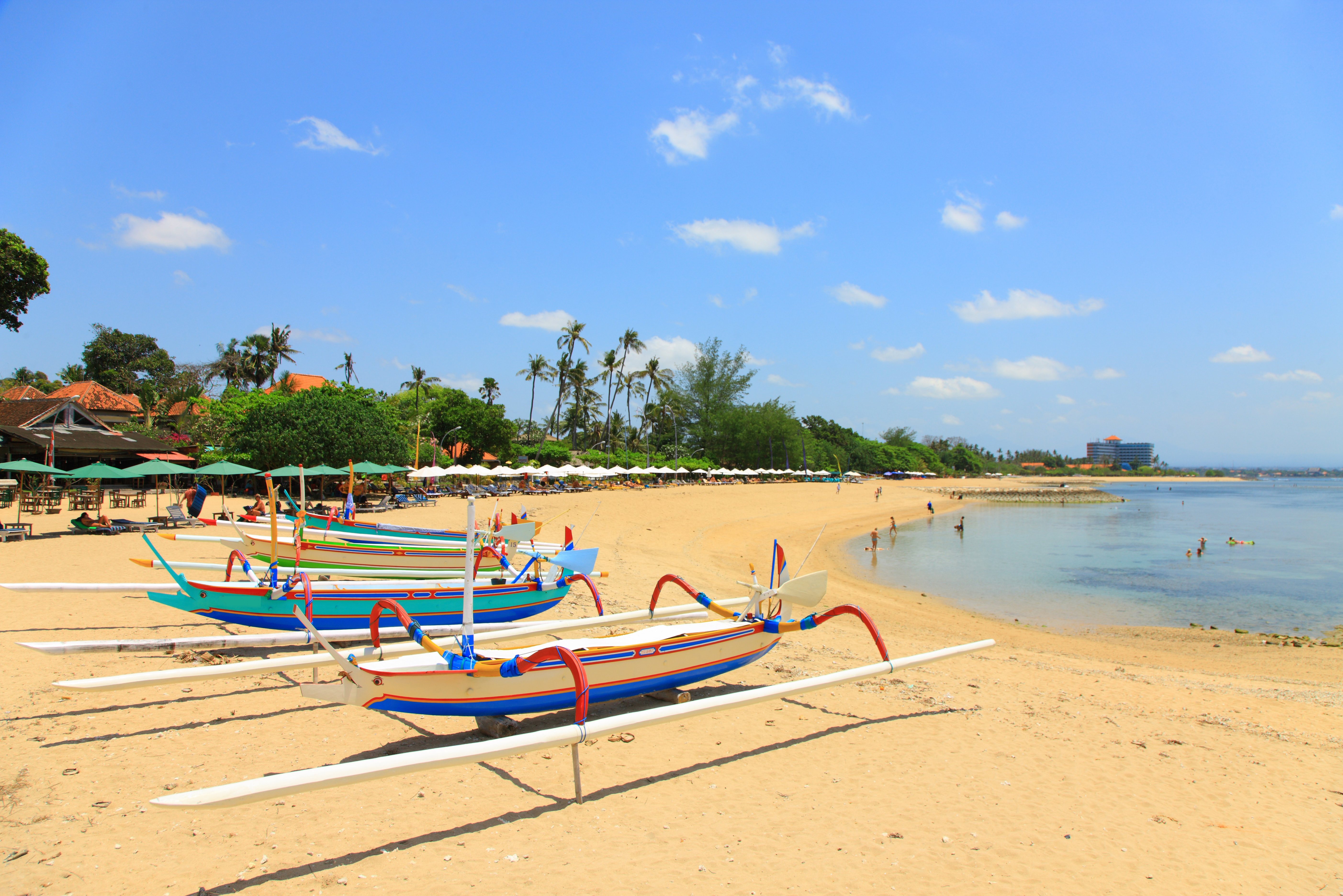Strand van Sanur op Bali