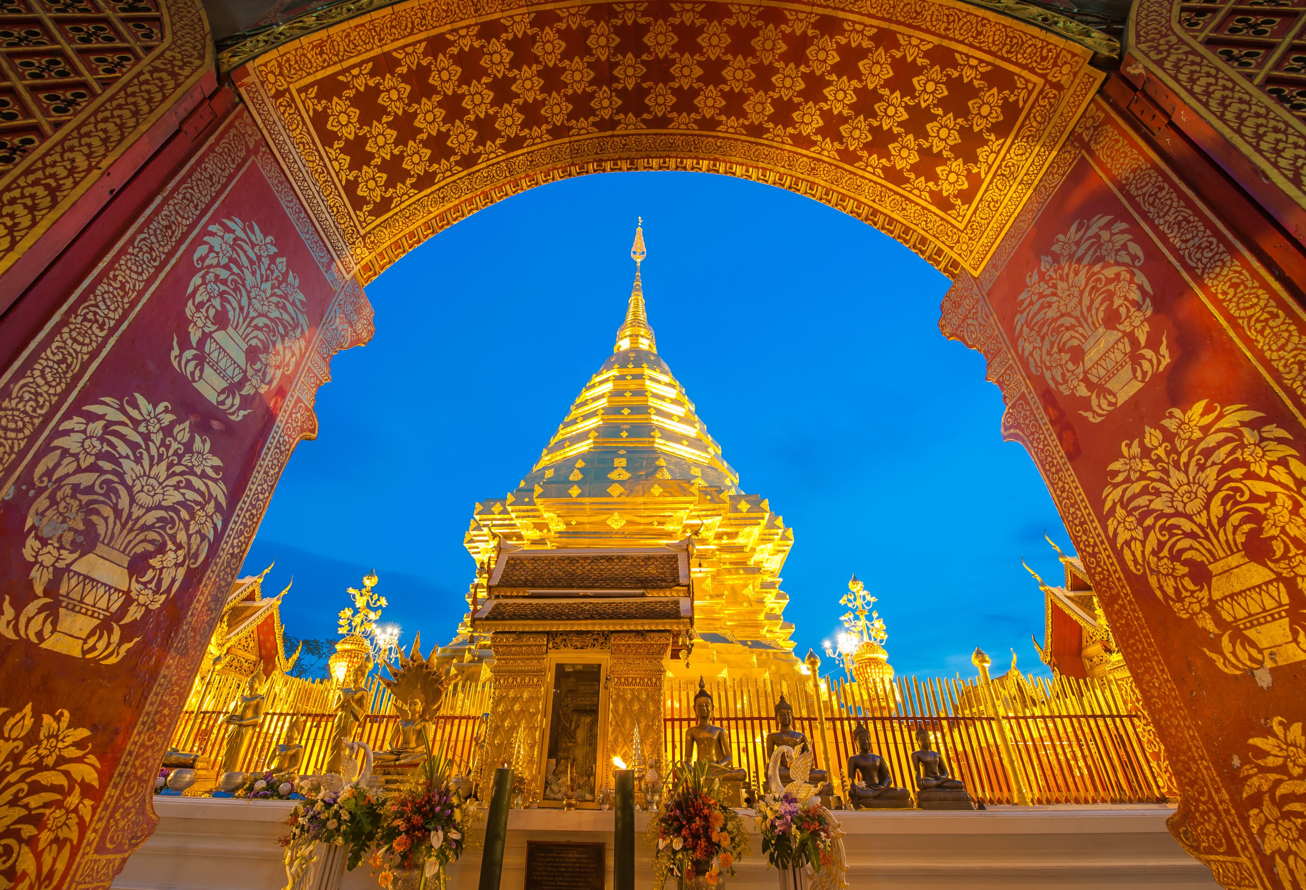 Wat Doi Suthep net buiten Chiang Mai, Thailand
