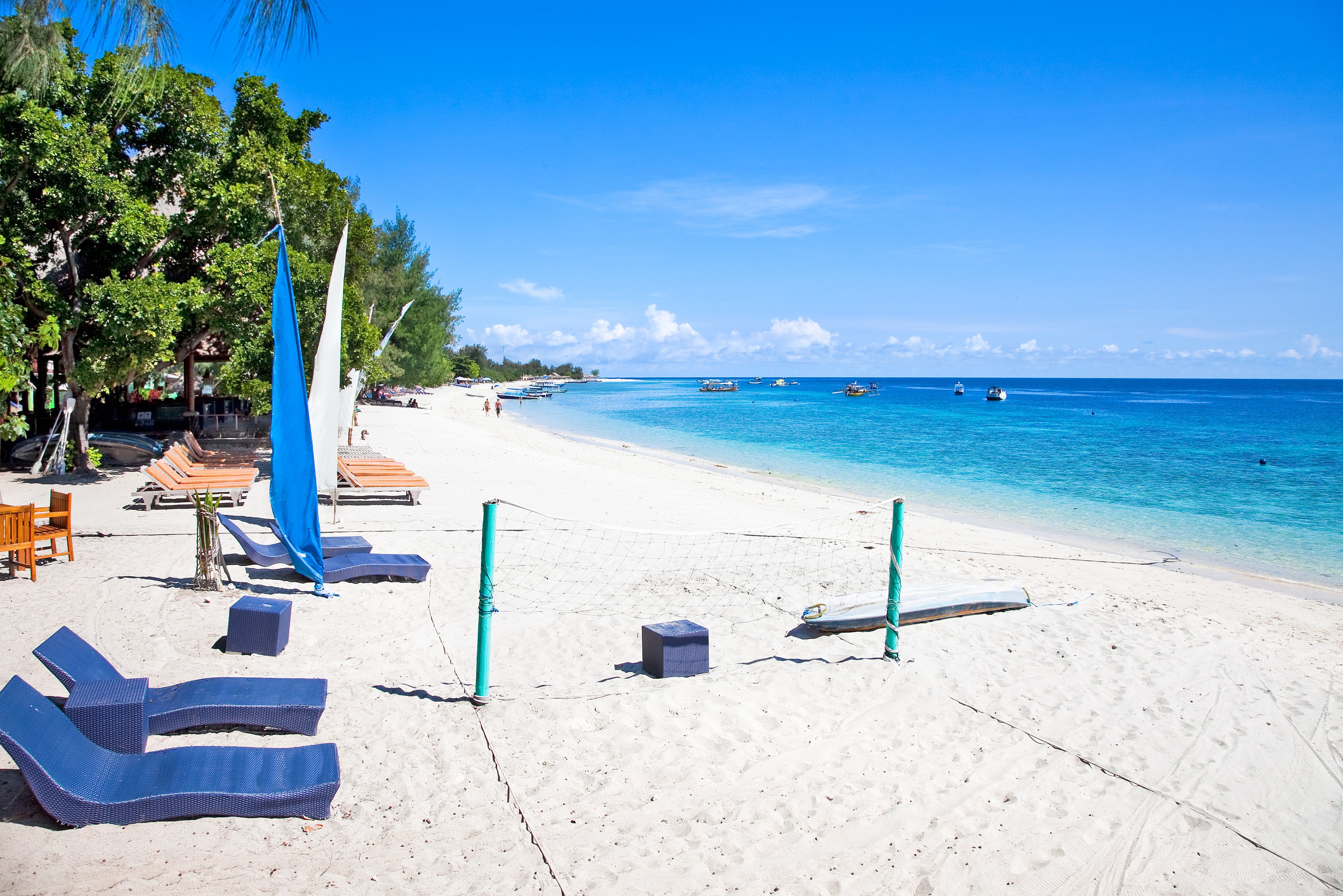 Strand op Gili Trawangan Indonesie