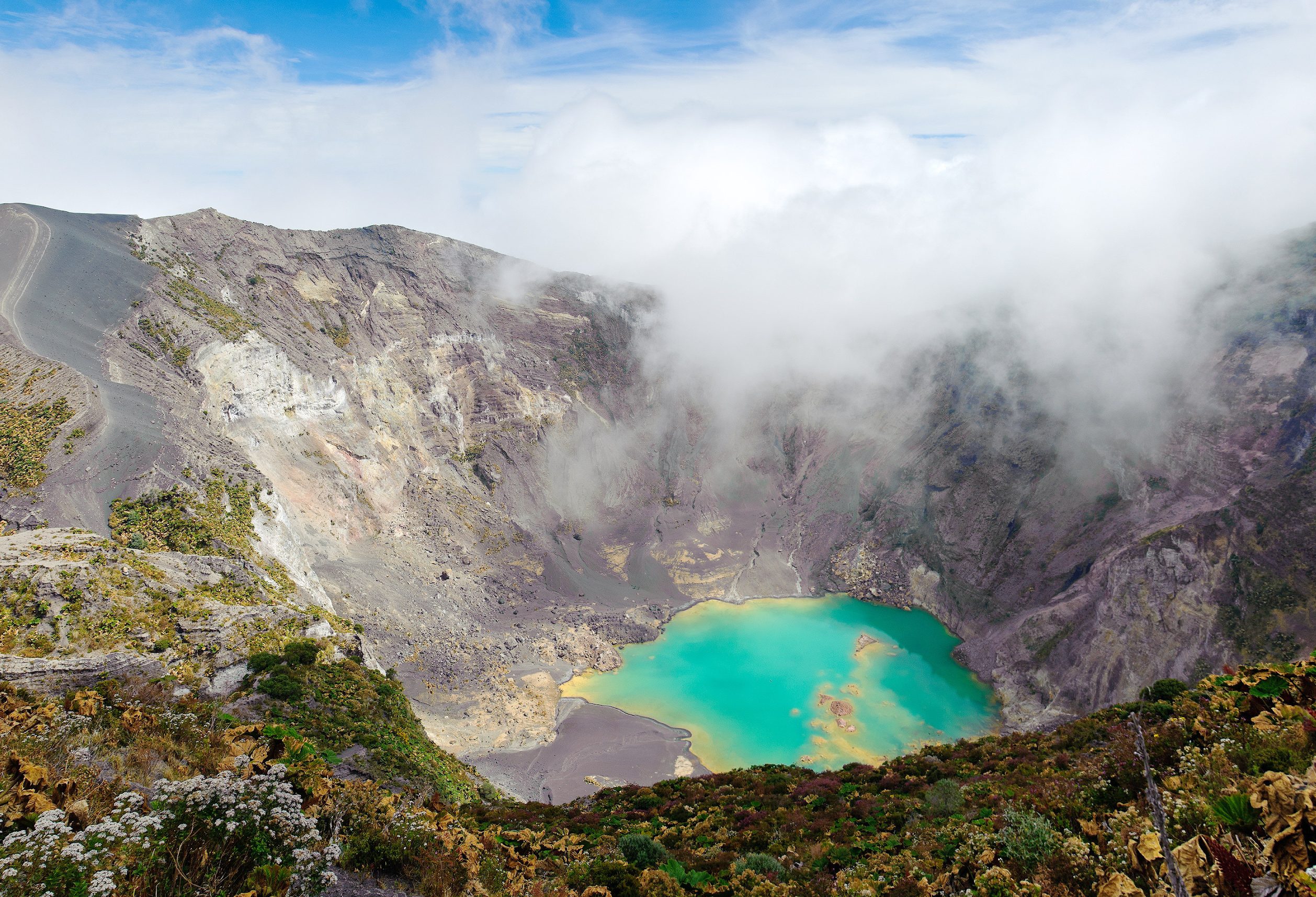 Irazu vulkaan in Costa Rica