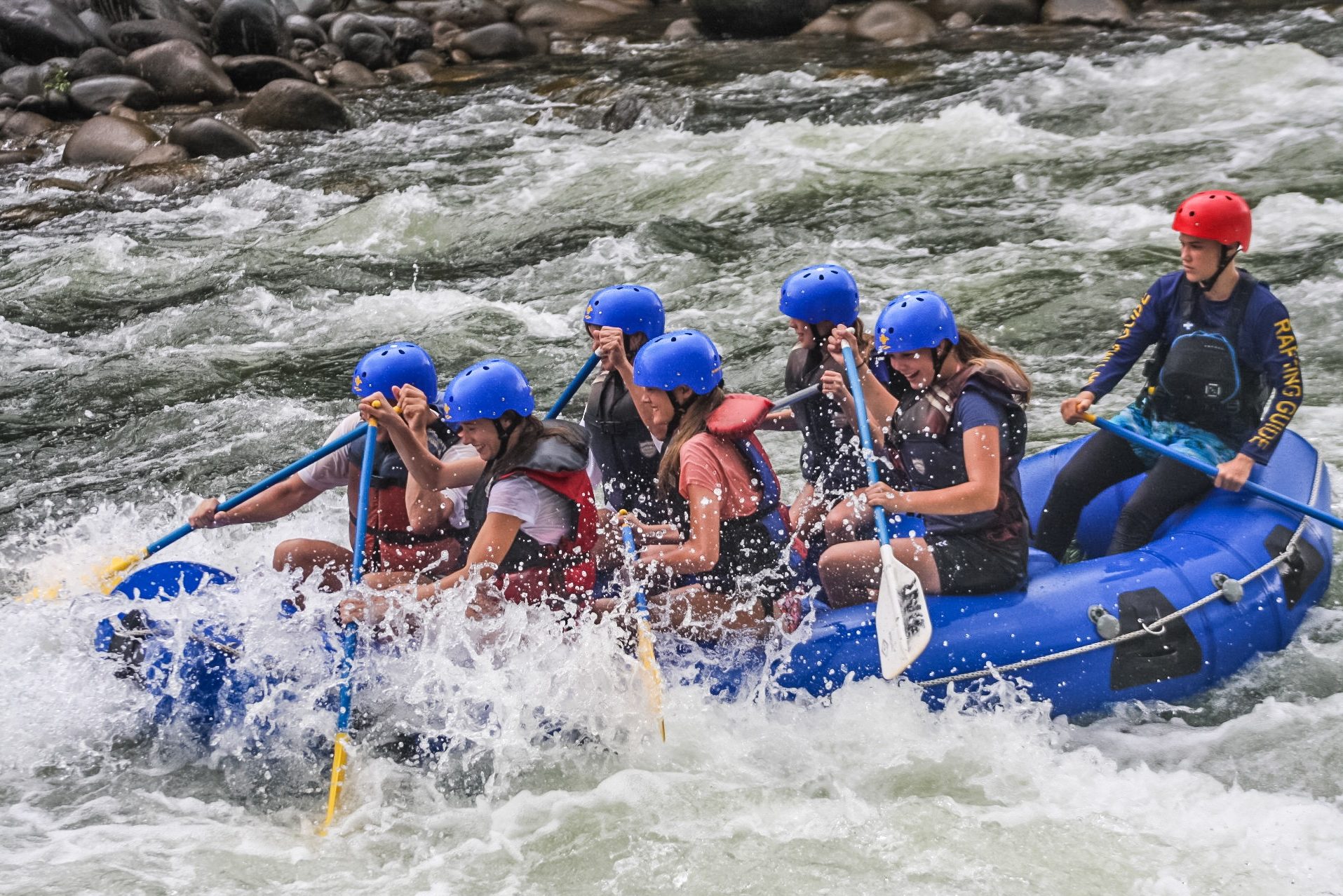 Raften op Sarapiqui rivier in Costa Rica