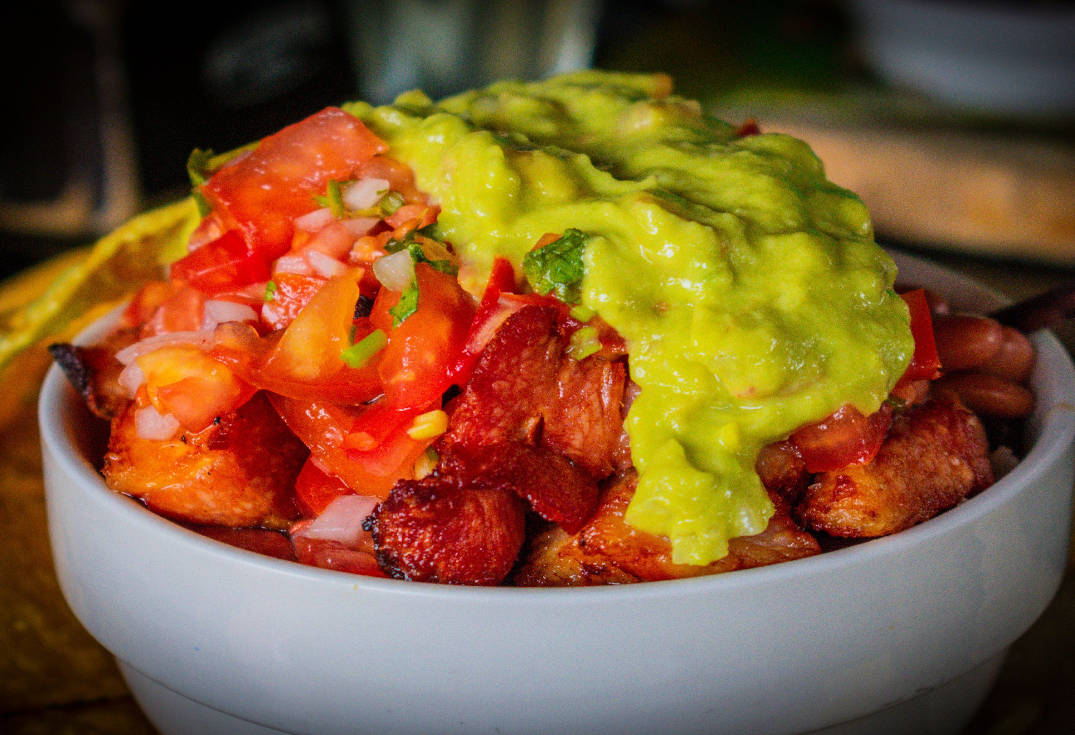 Chifrijo gerecht in Costa Rica