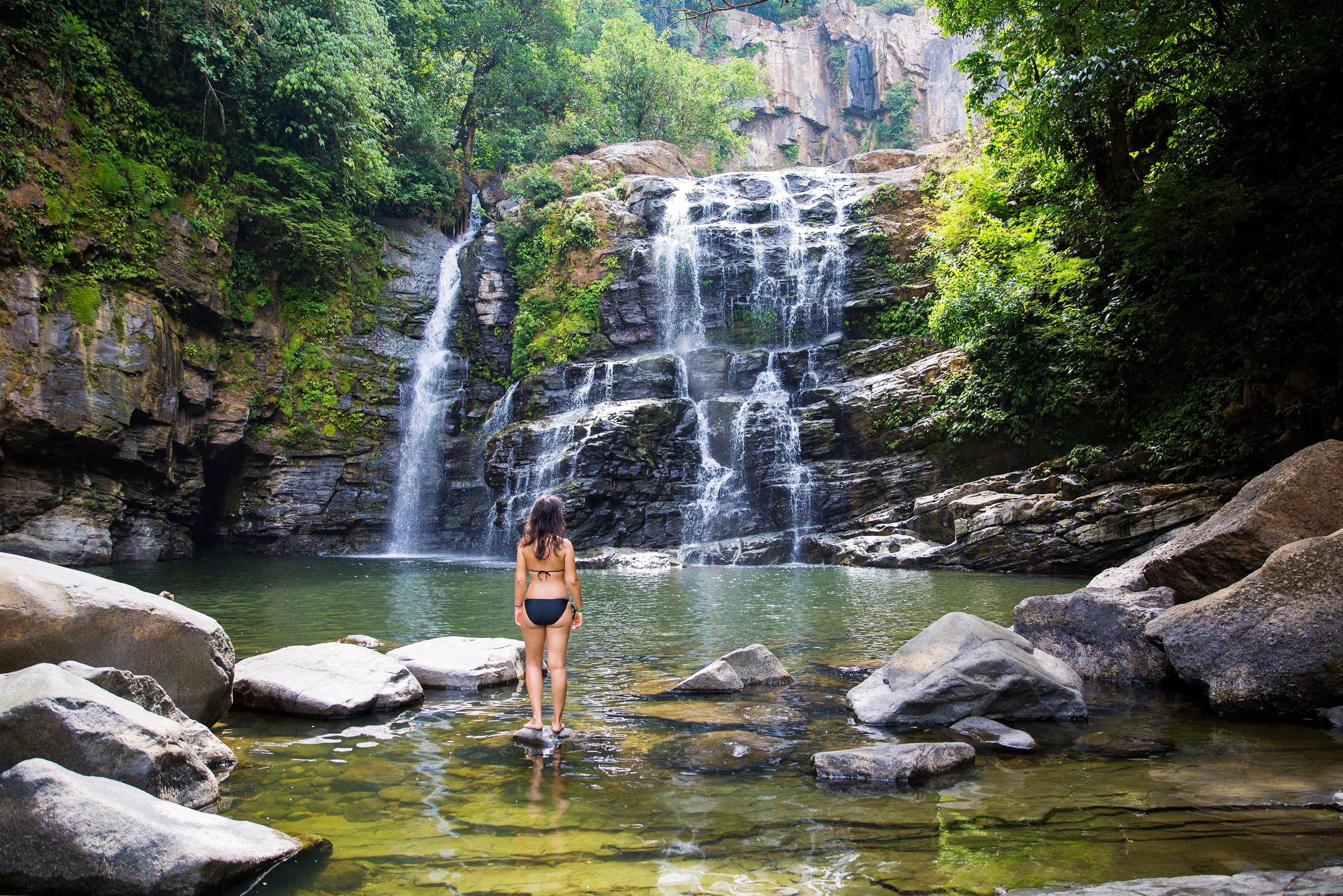 Waterval bij Monteverde in Costa Rica
