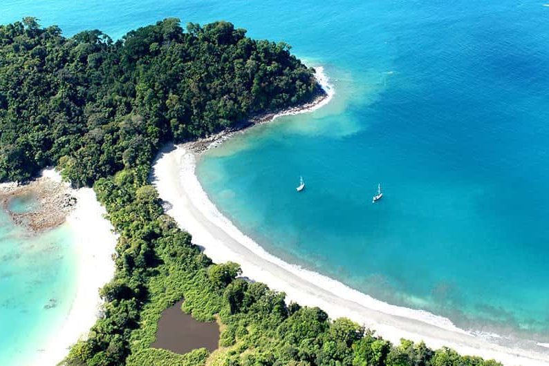 Manuel Antionio strand in Costa Rica