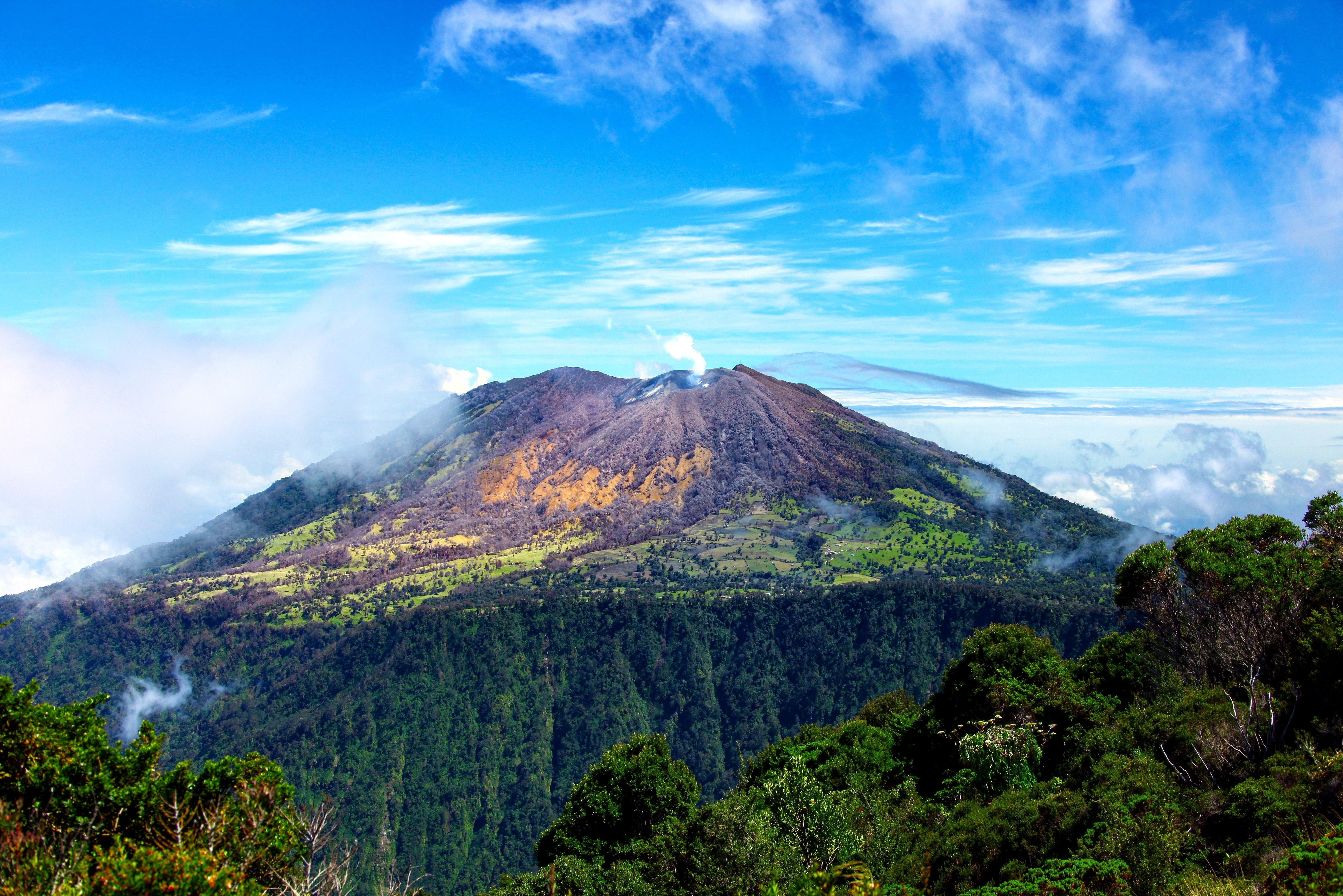 Turrialba vulkaan in Costa Rica
