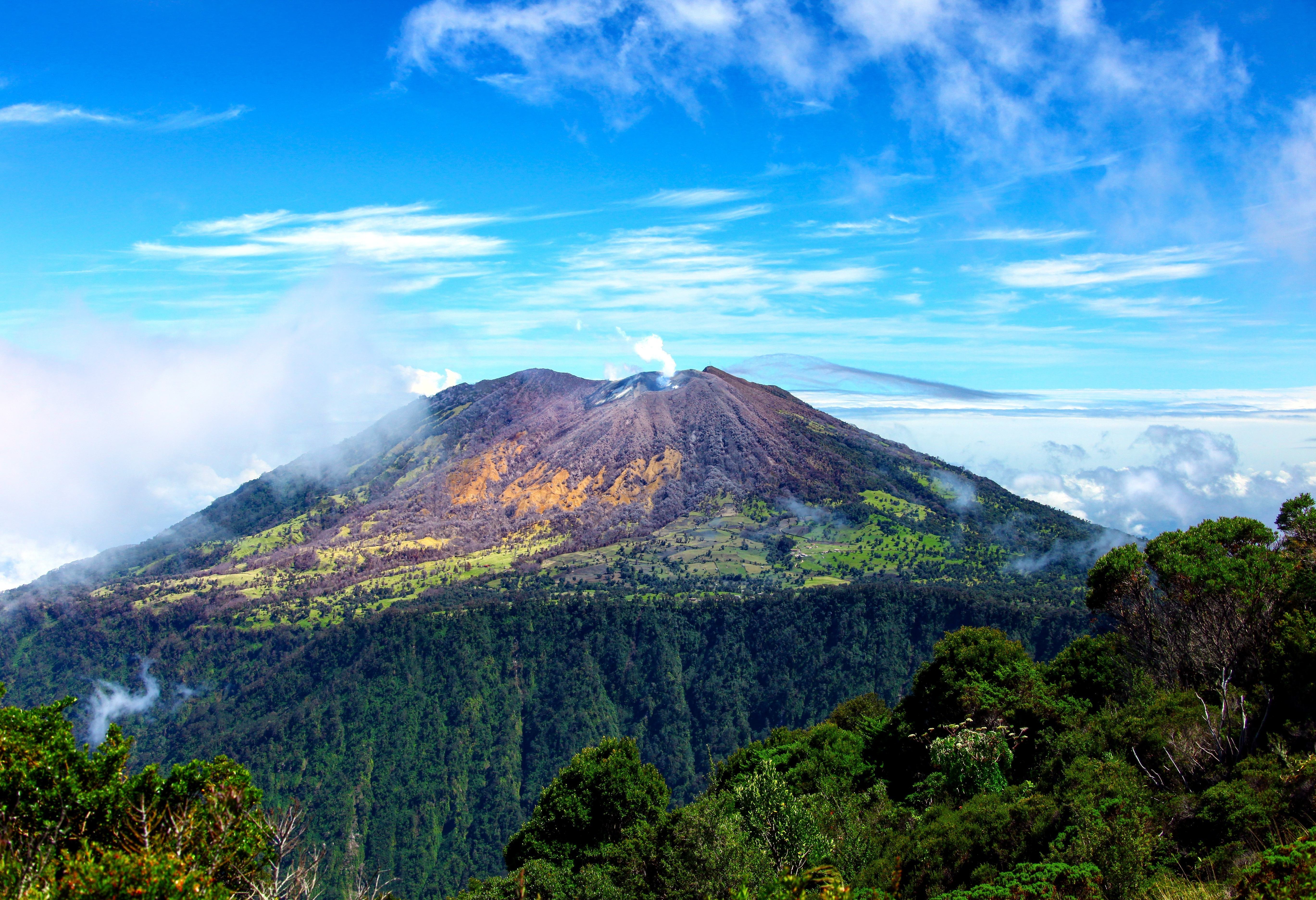 Turrialba vulkaan in Costa Rica