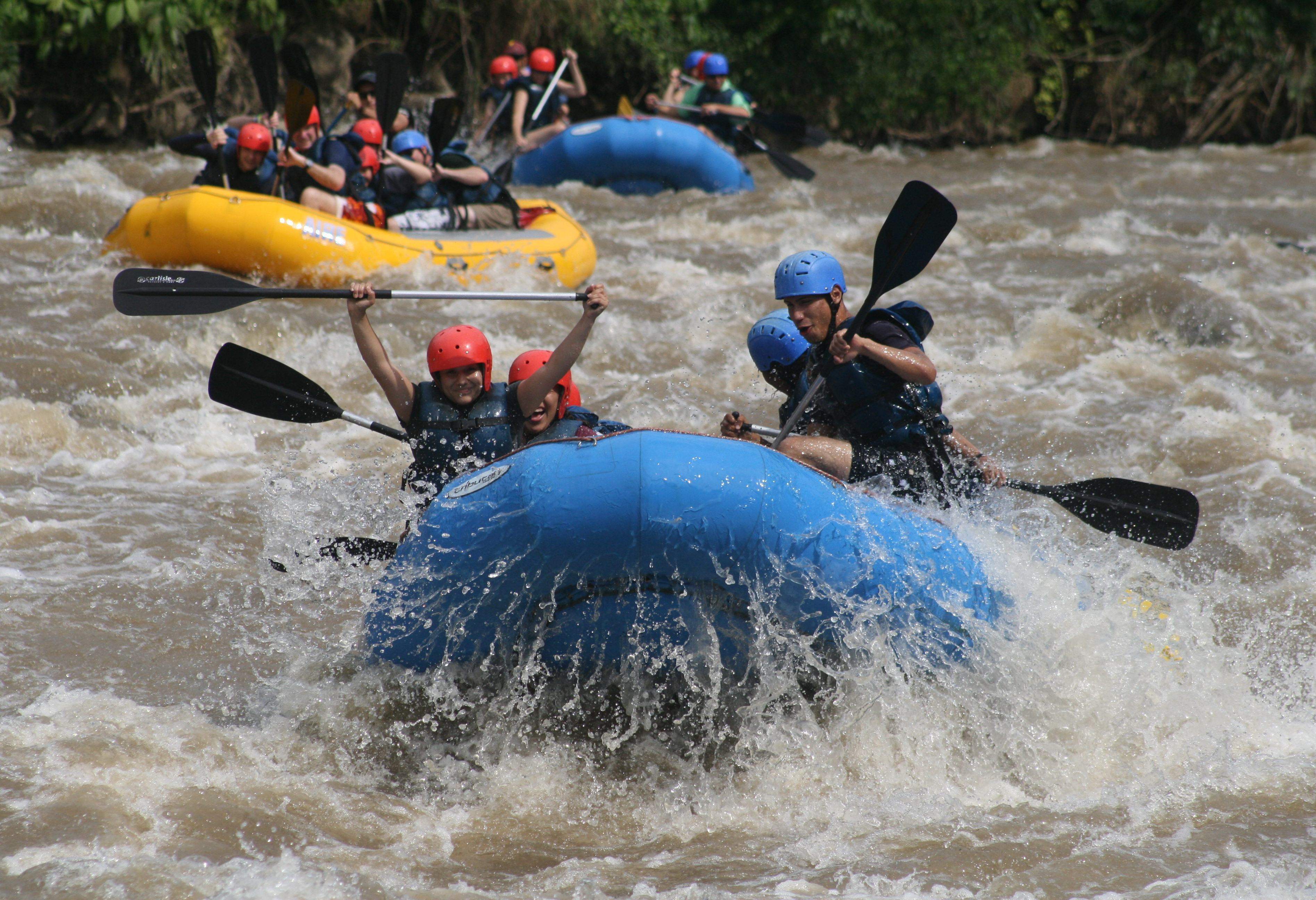 Raften bij Sarapiqui in Costa Rica