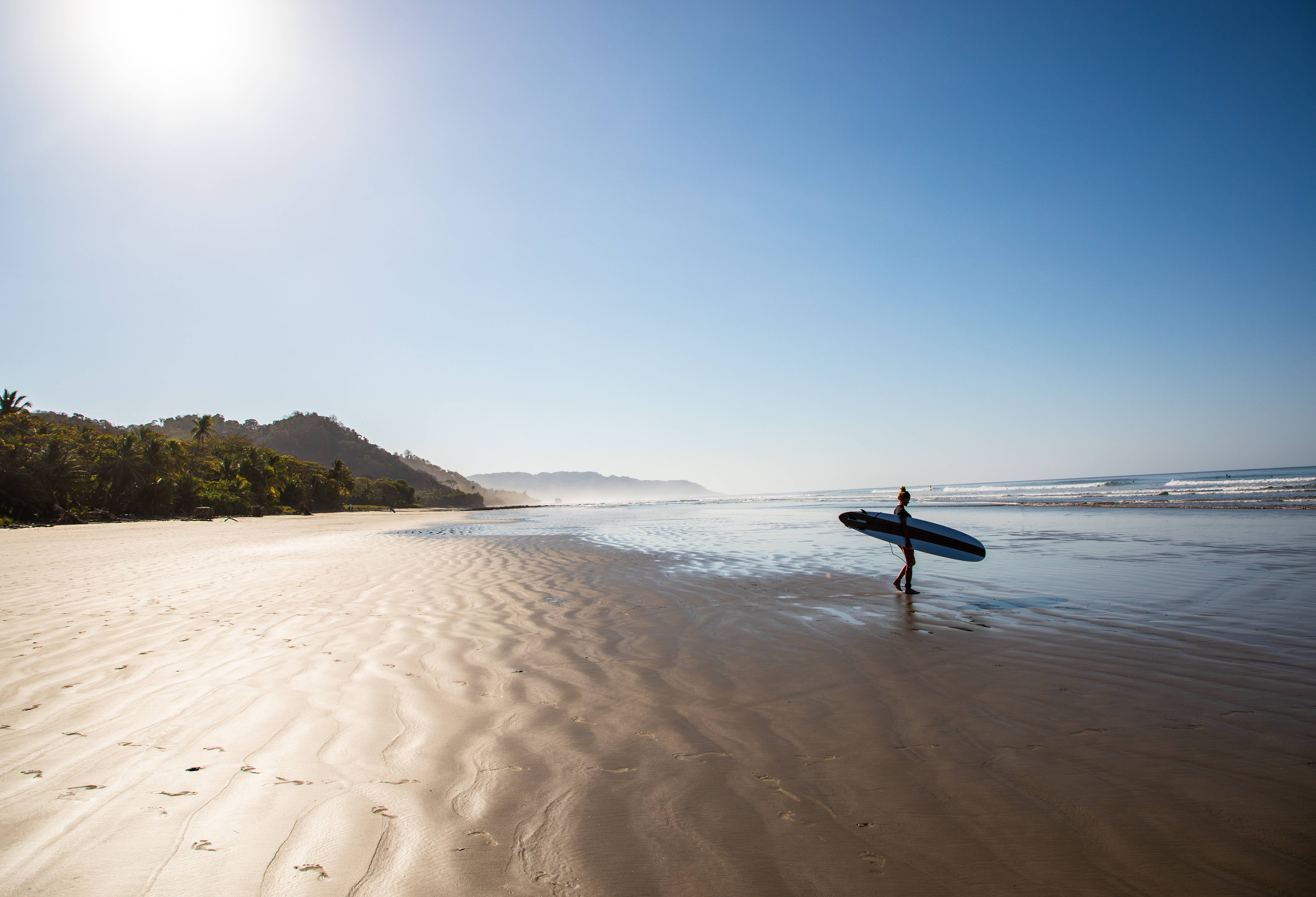 Het strand van Santa Teresa in Costa Rica