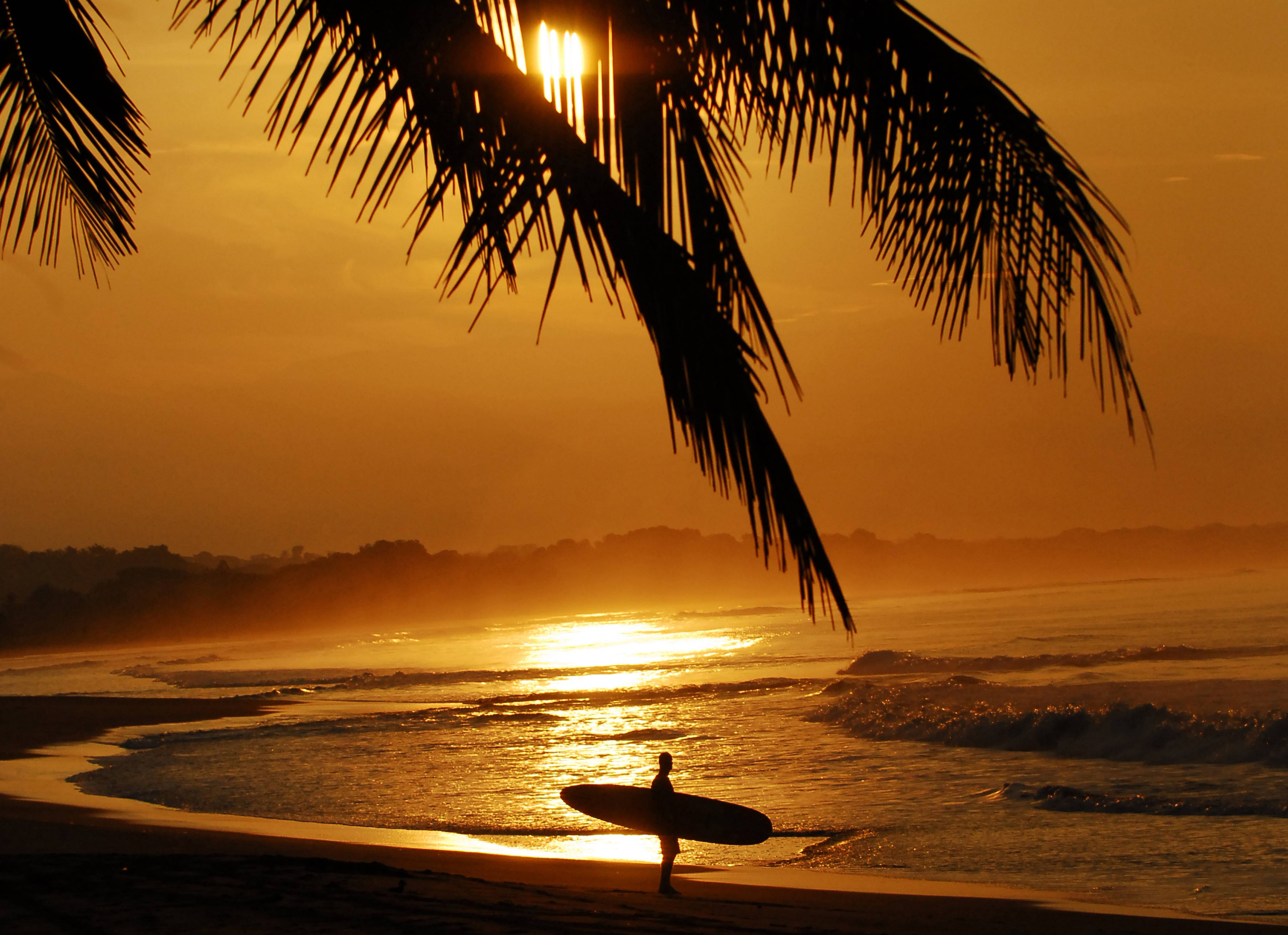 Zonsondergang Pacific in Costa Rica