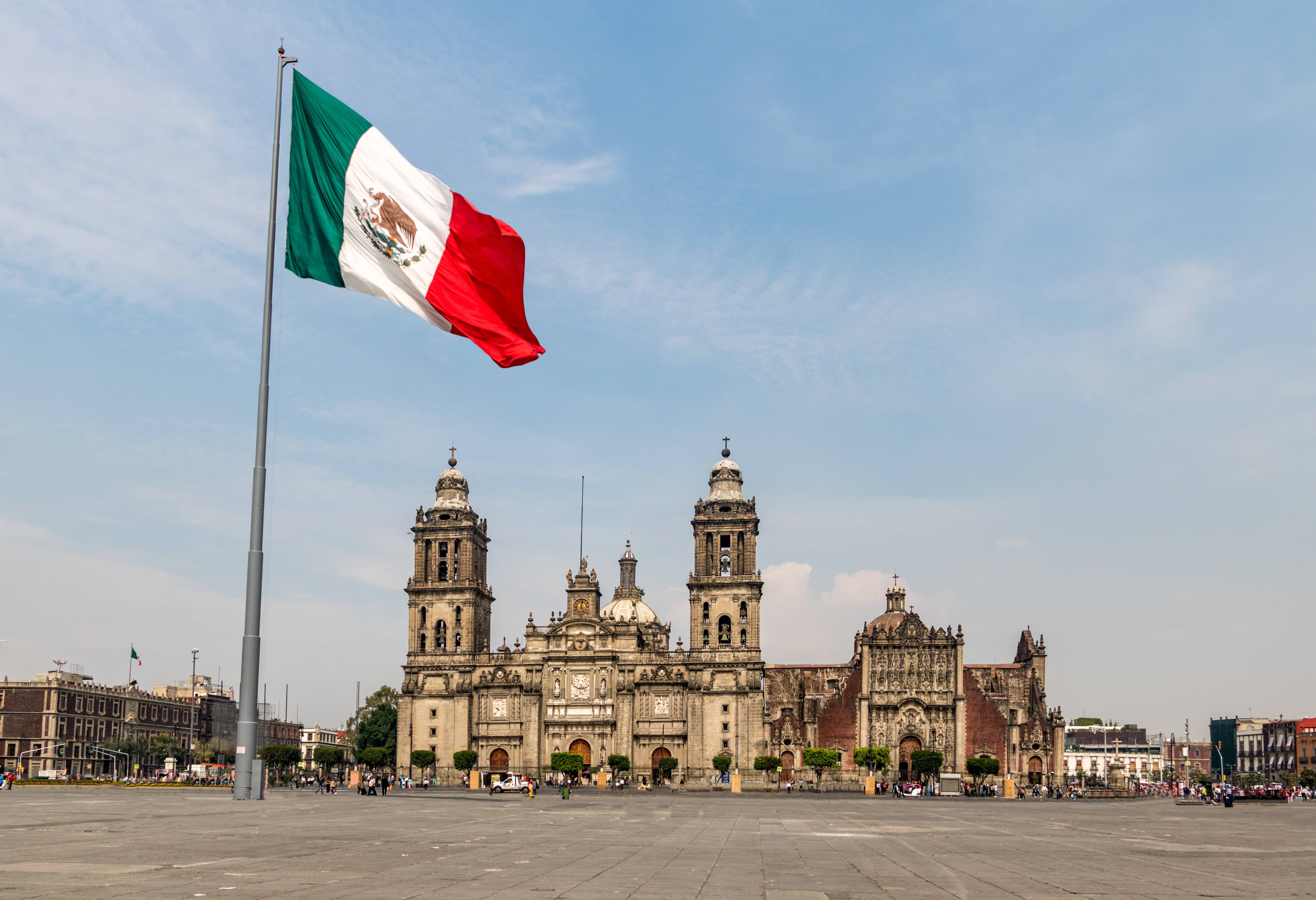Mexico stad oude centrum Kathedraal Zocalo