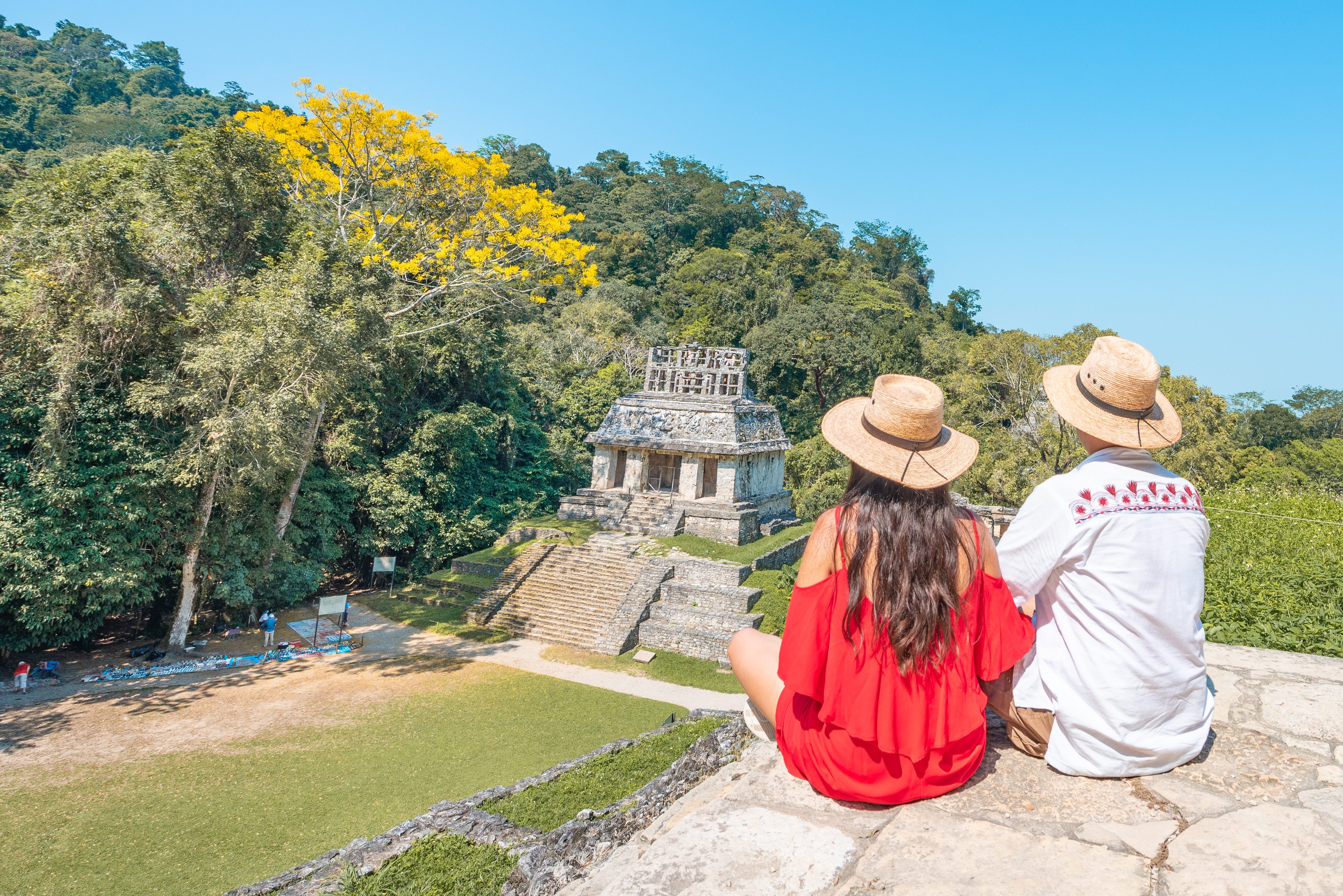 Palenque maya stad in Chiapas Mexico
