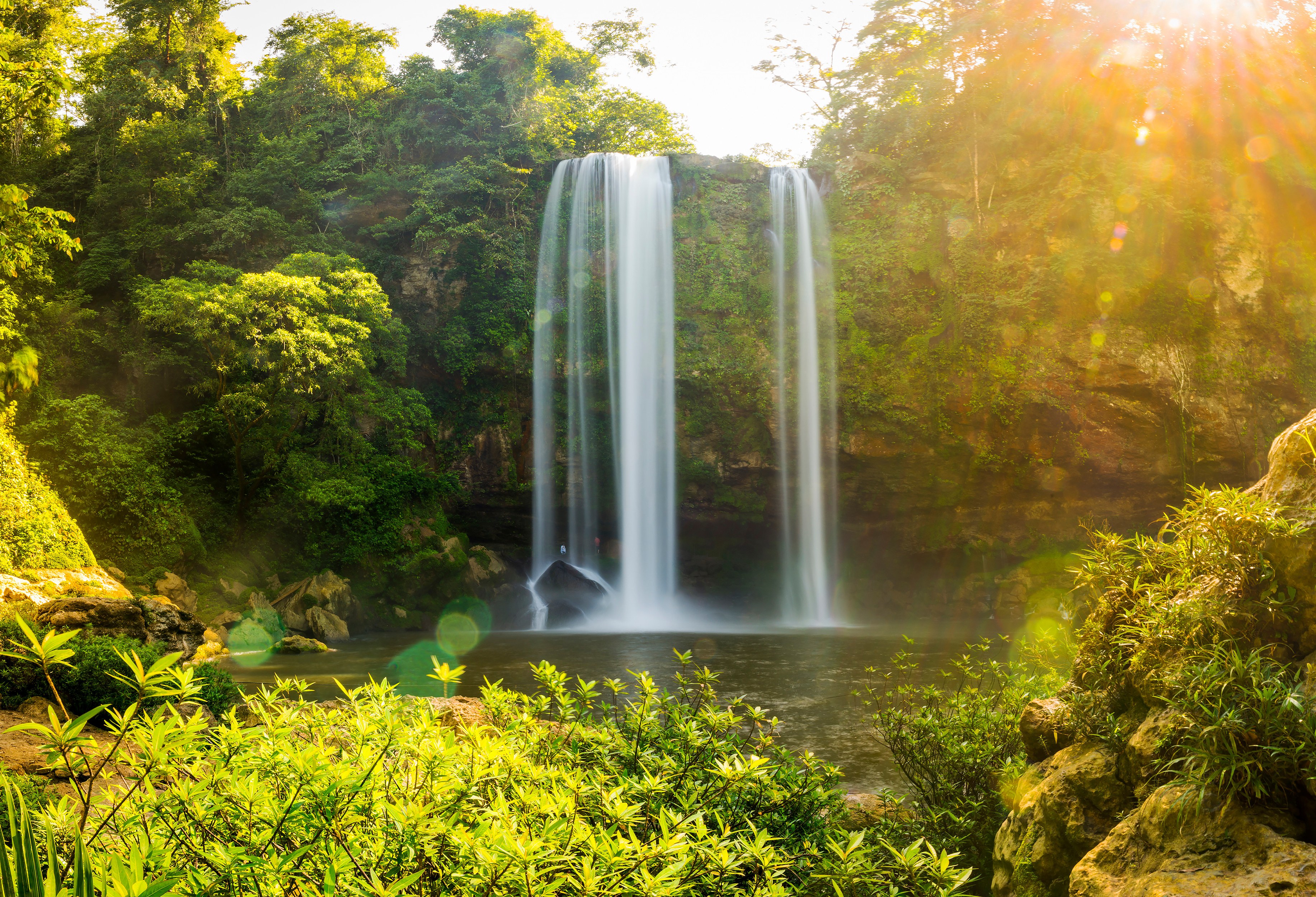 Misol Ha waterval vlakbij Palenque Mexico