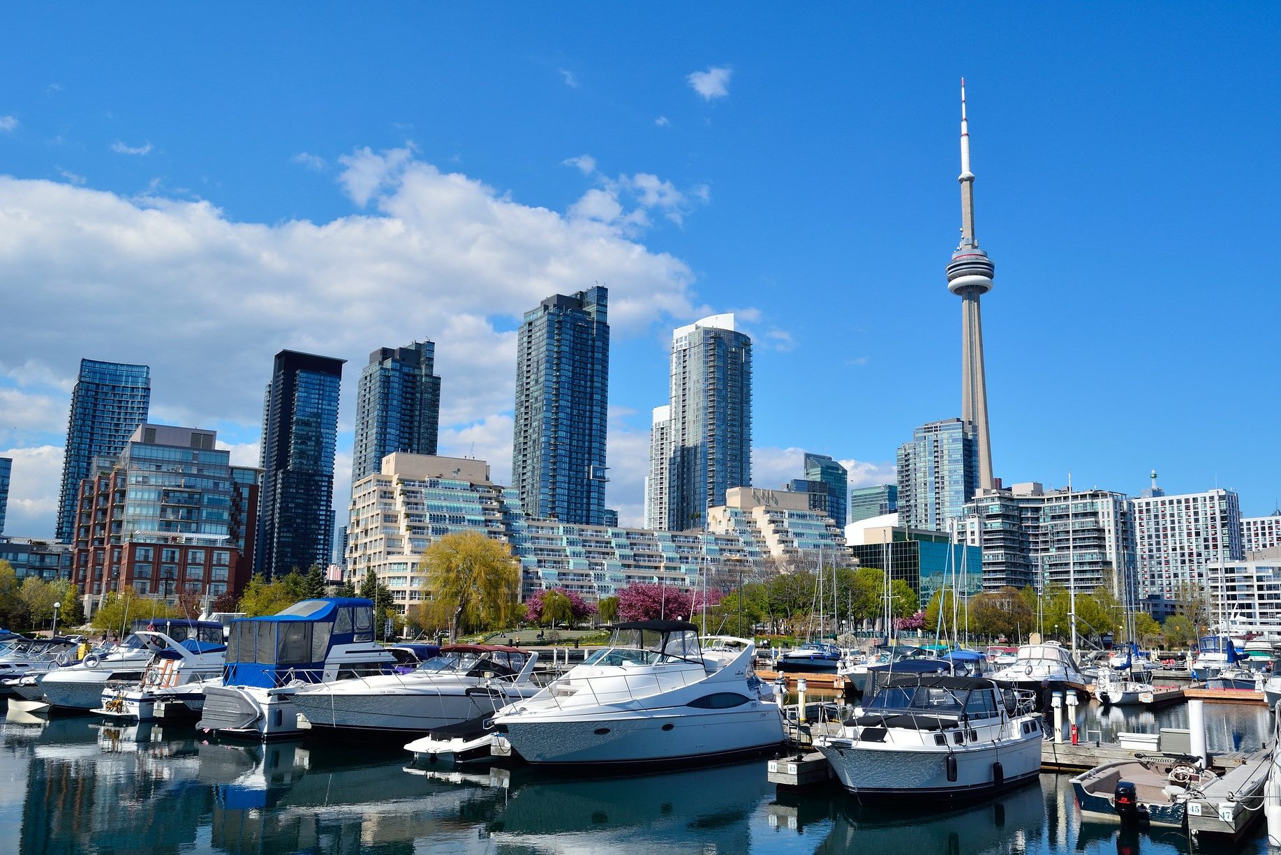 Toronto skyline met CN Tower