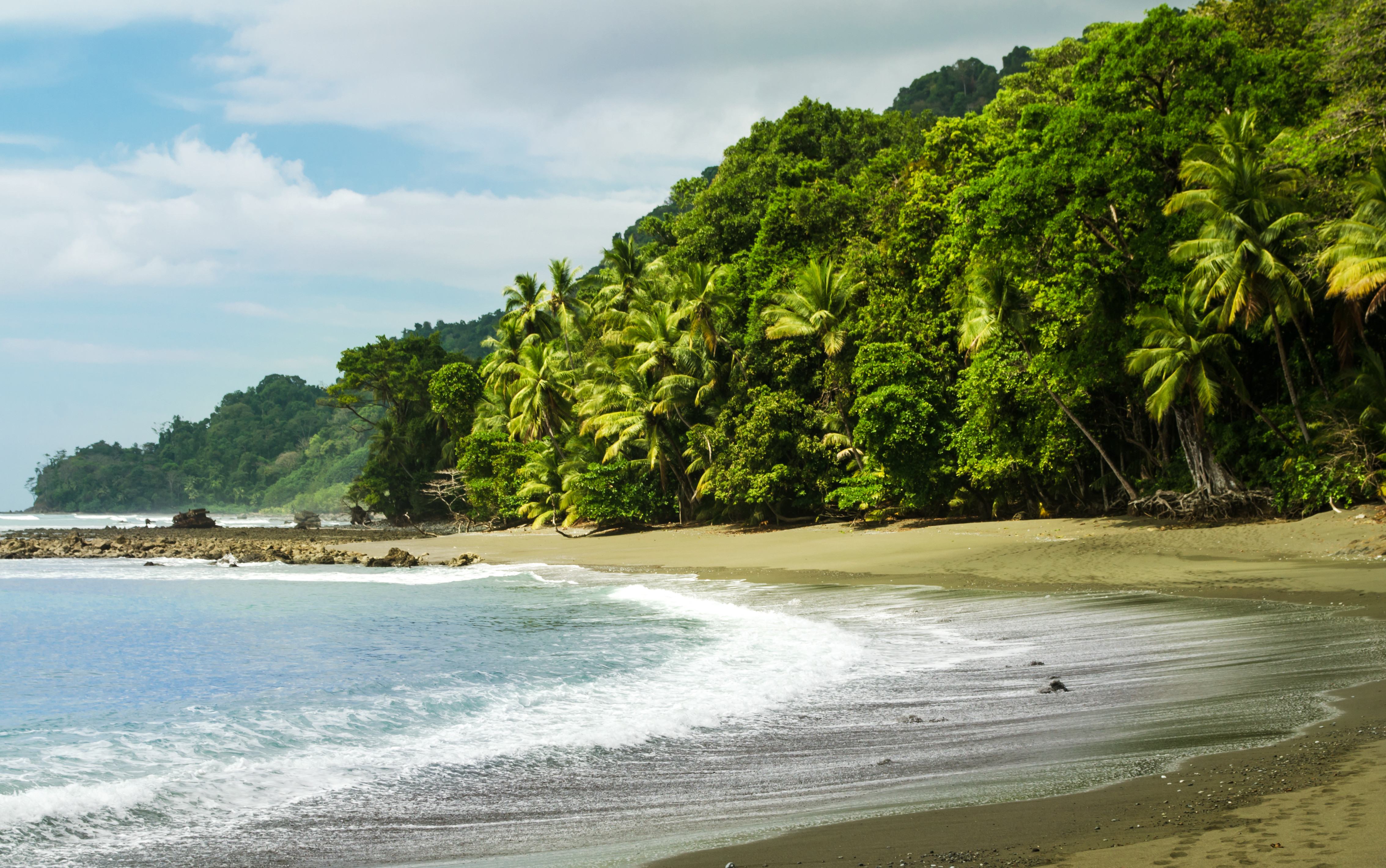 Het junglestrand van Corcovado, Costa Rica