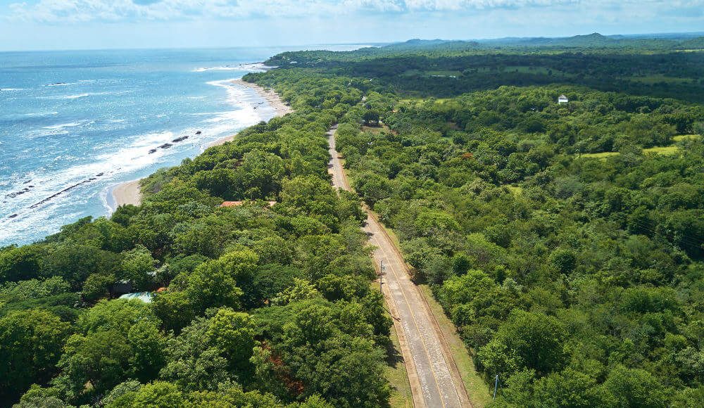 Weg door de jungle van Costa Rica