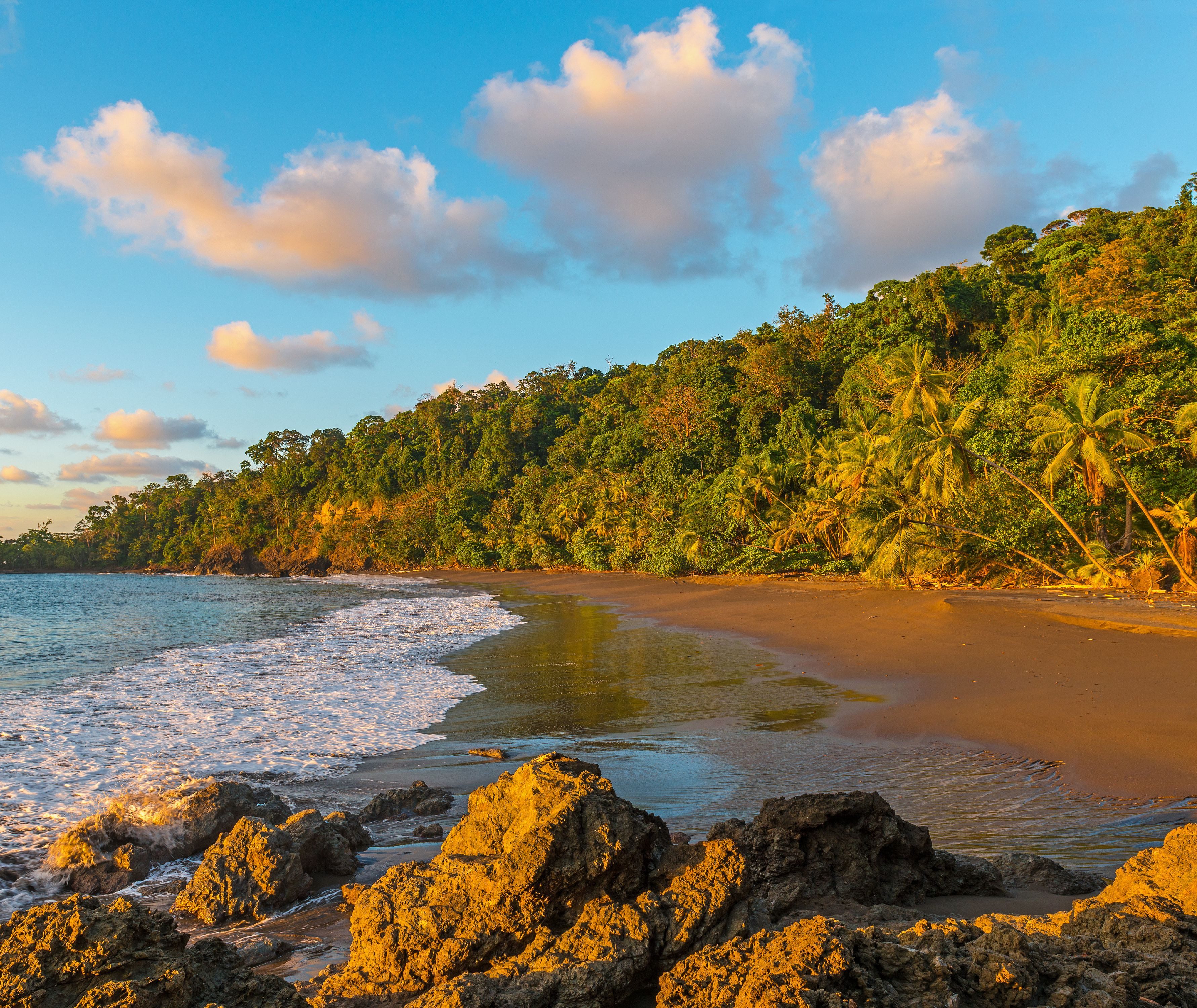 Het strand van Corcovado National Park, Costa Rica