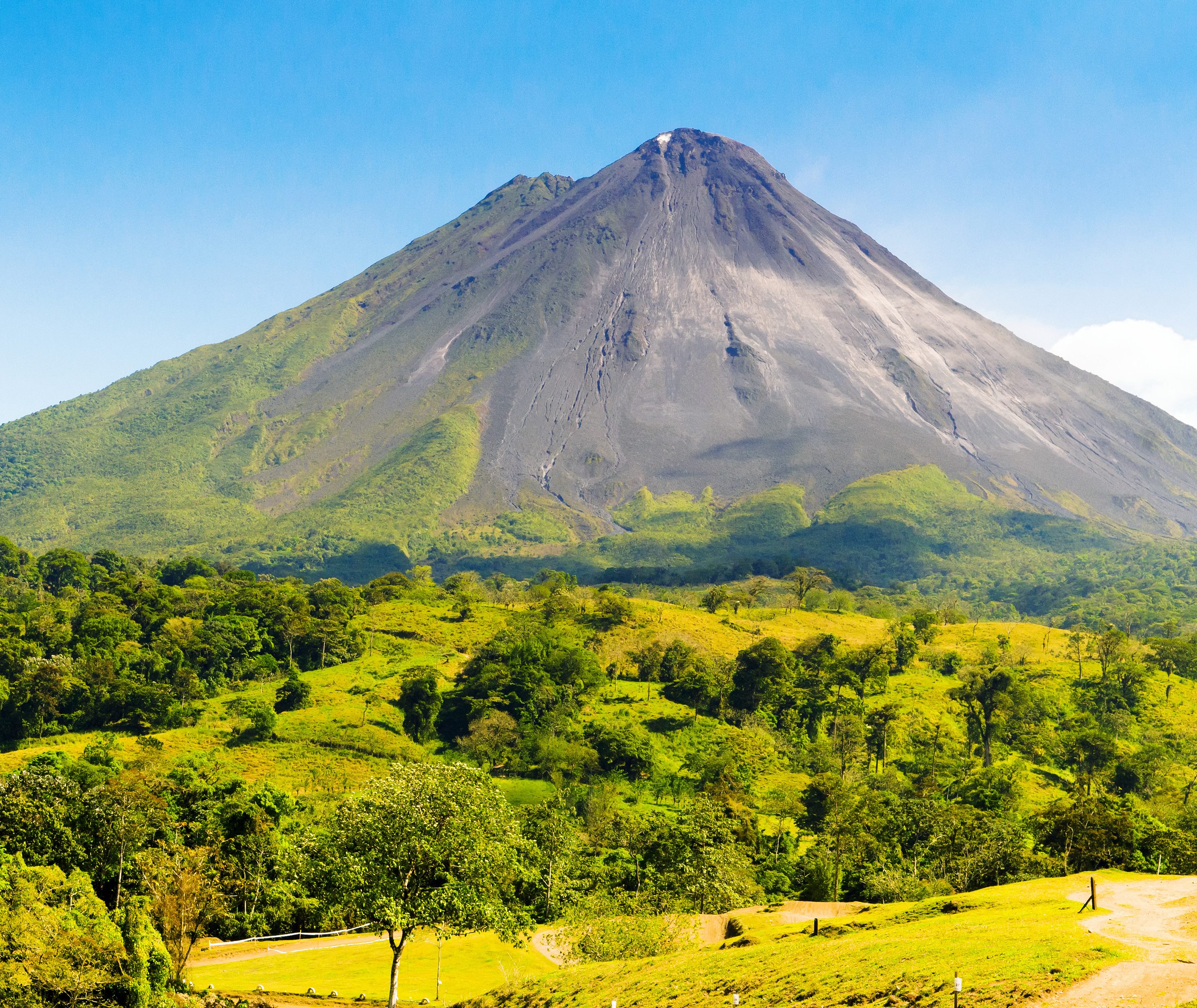 De Arenal vulkaan in Costa Rica