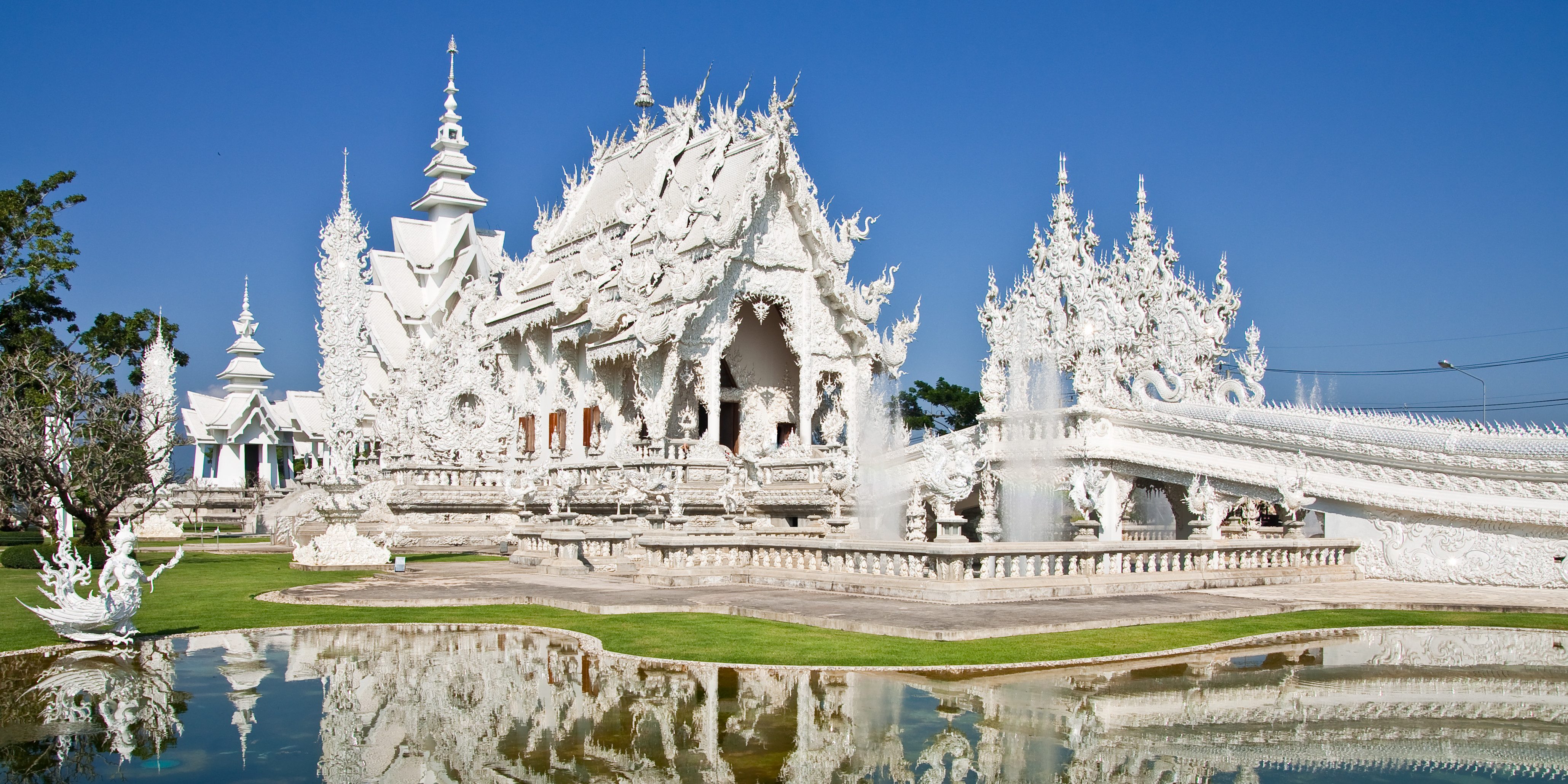 De witte tempel van Chiang Rai, Thailand