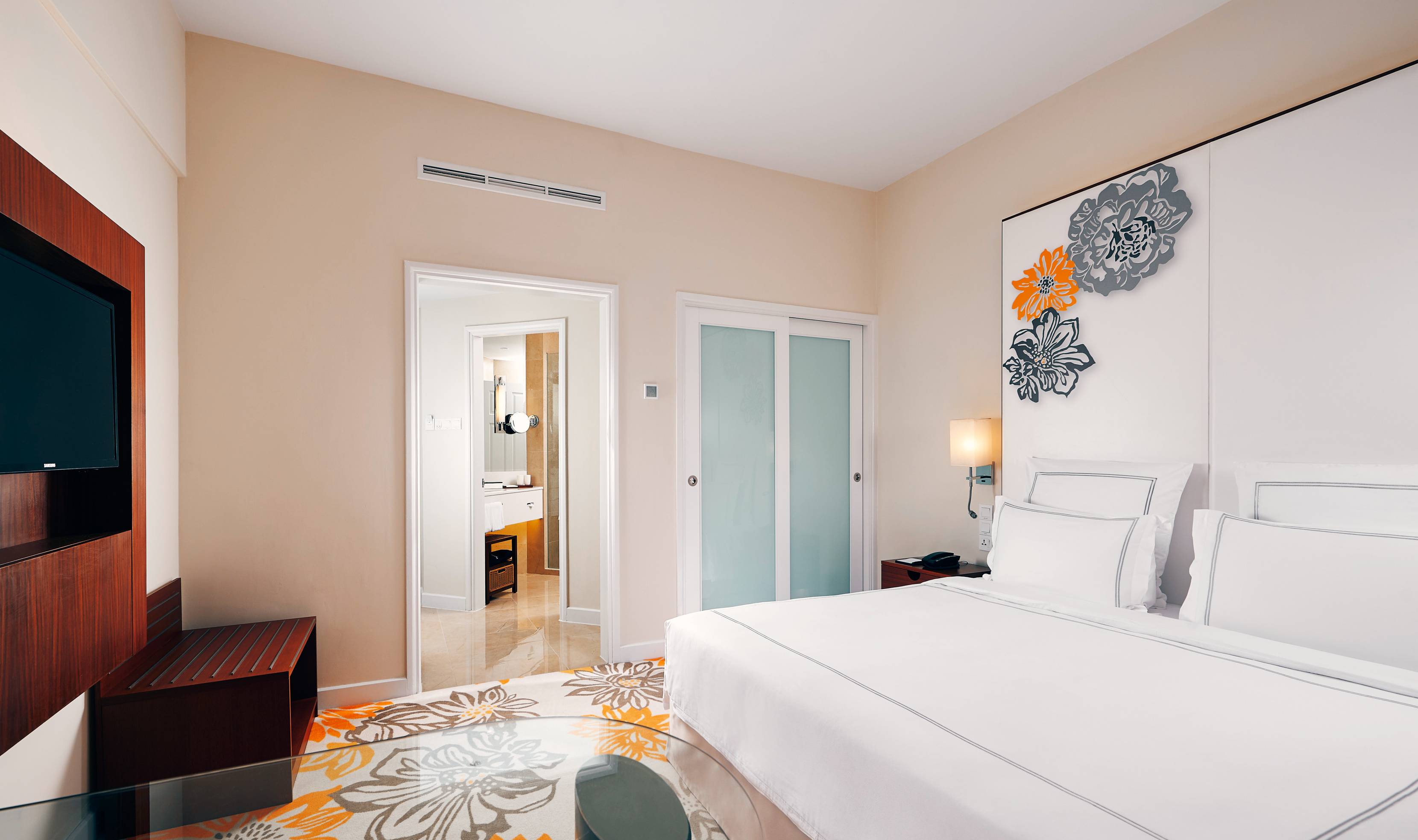 Luxe kamer van het Paradox Merchant Court in Singapore bij Clarke Quay