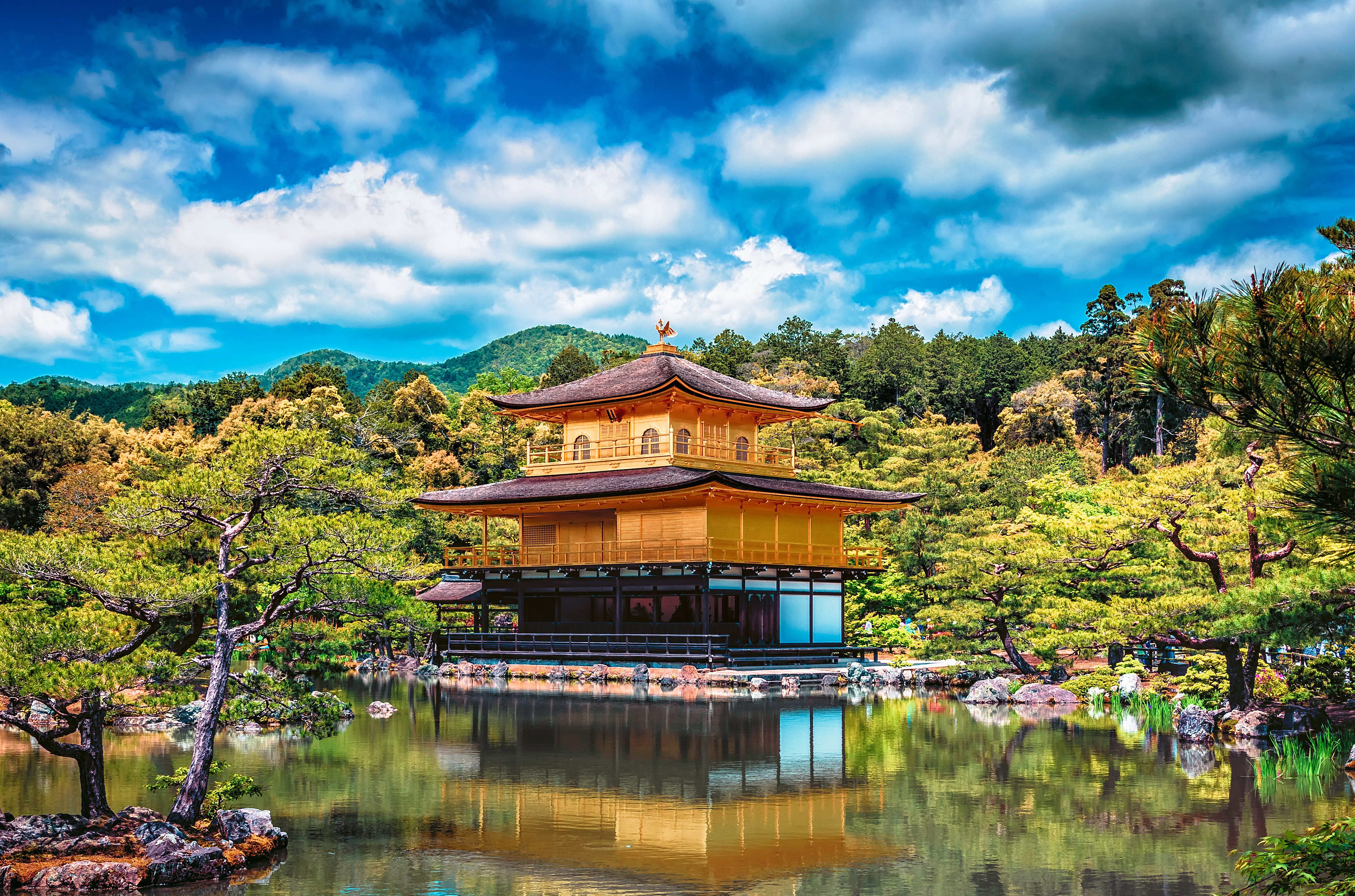 De Gouden Paviljoen in Kyoto, Japan