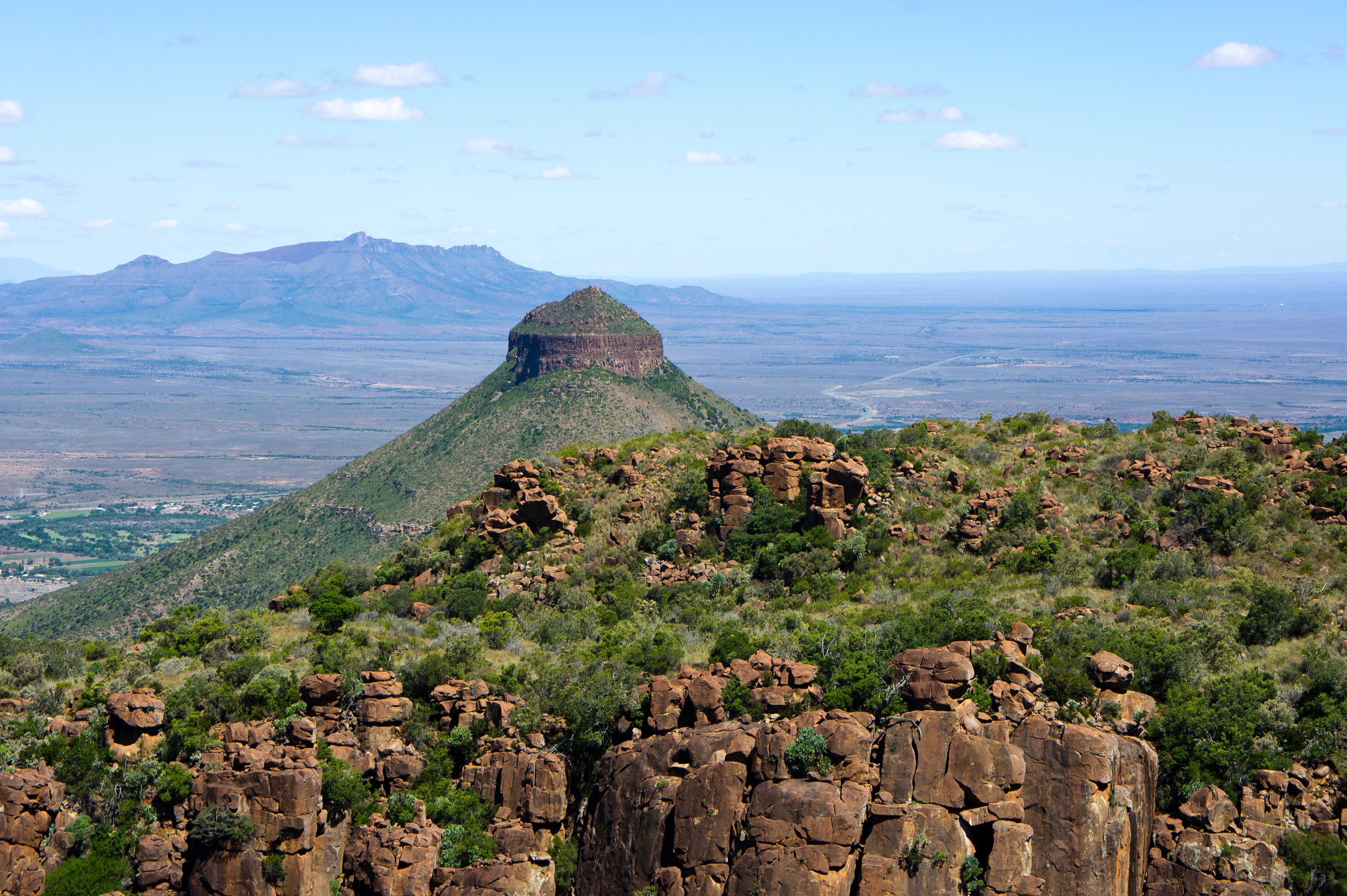 Prachtige landschap van Graaff Reinet, Zuid-Afrika