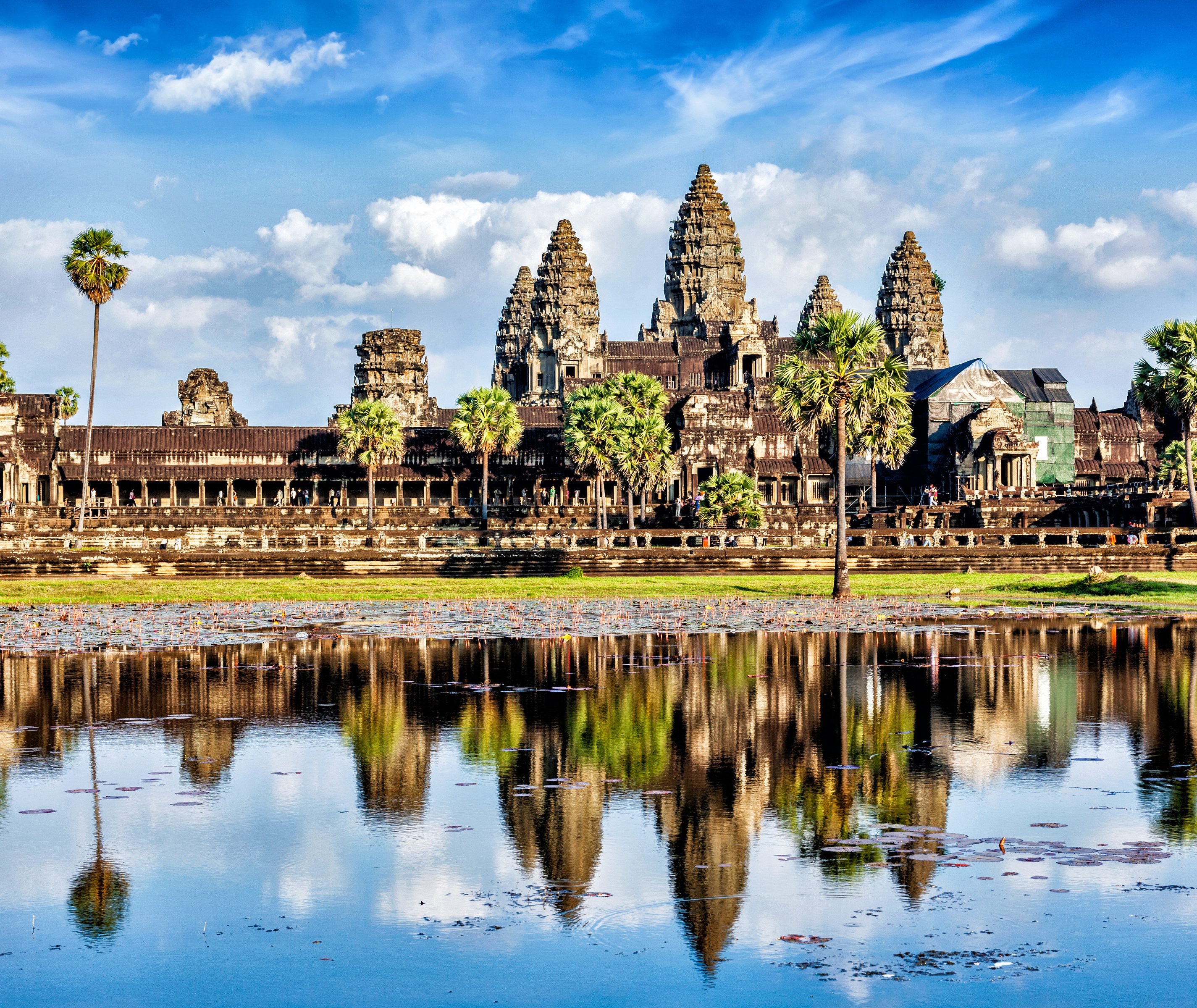 Het imponerende Angkor Wat in Siem Reap, Cambodja