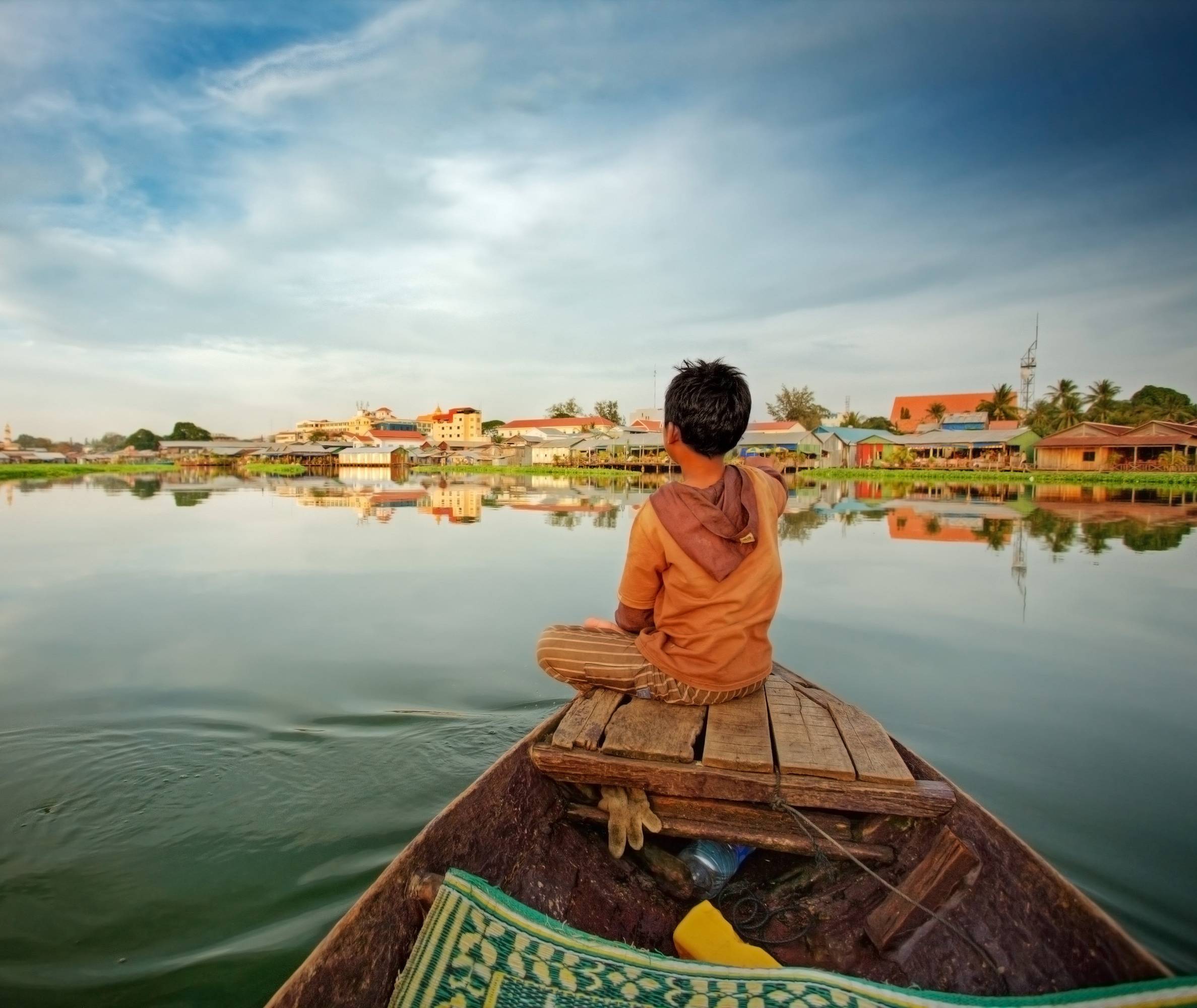 Tonle Sap meer in Siem Reap, Cambodja
