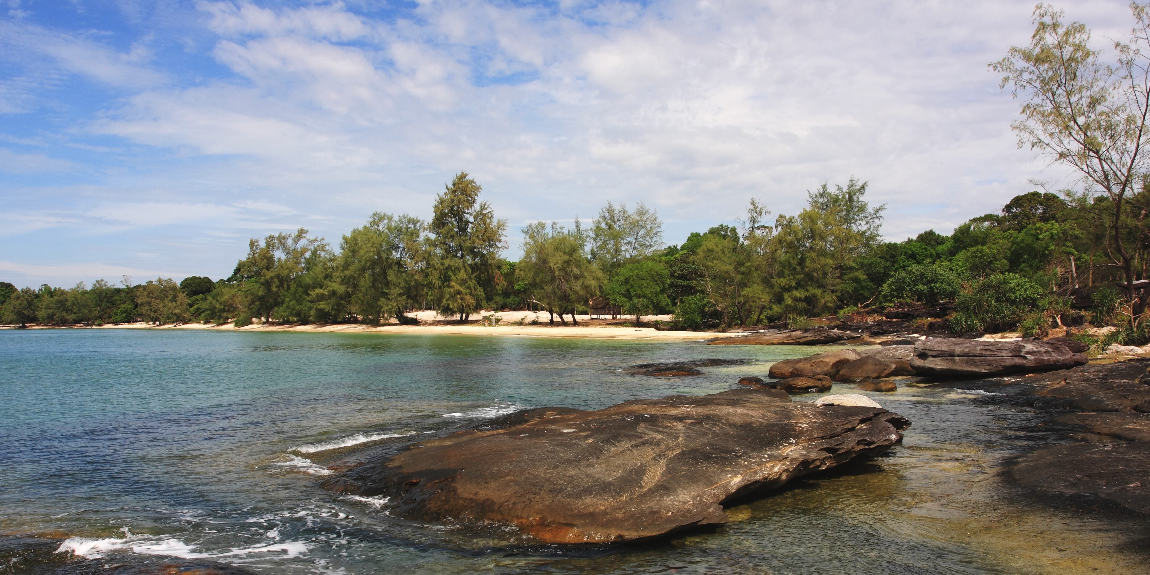 De kust van Sihanoukville, Cambodja