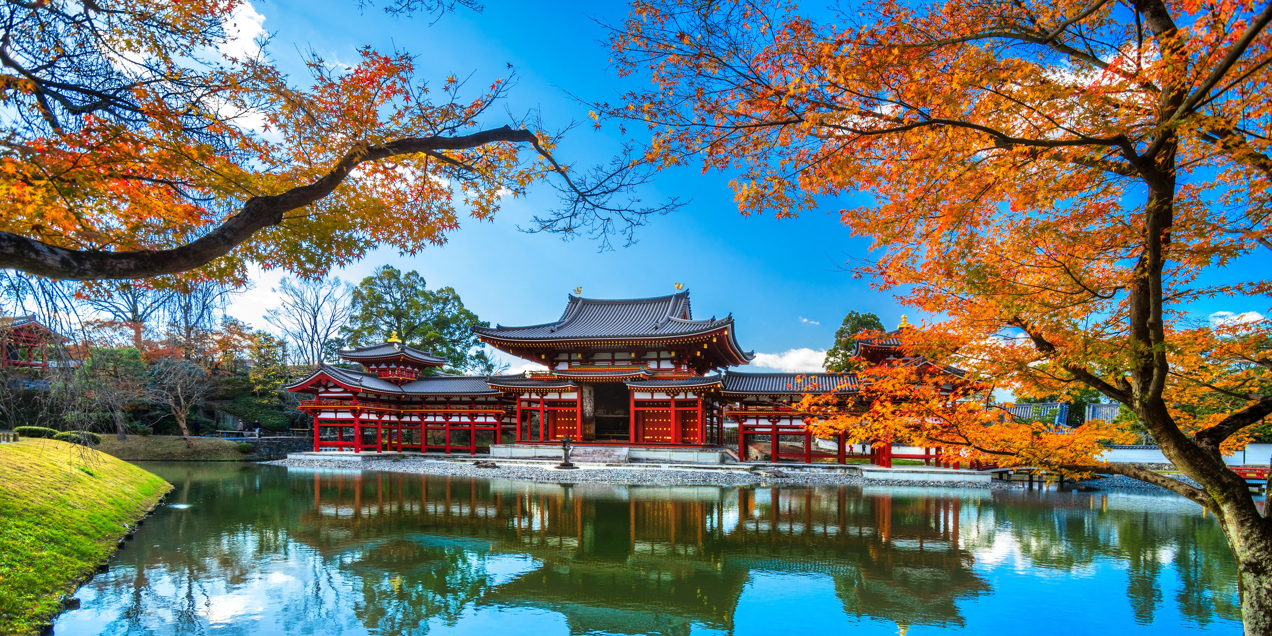 De Byodo tempel in Kyoto, Japan