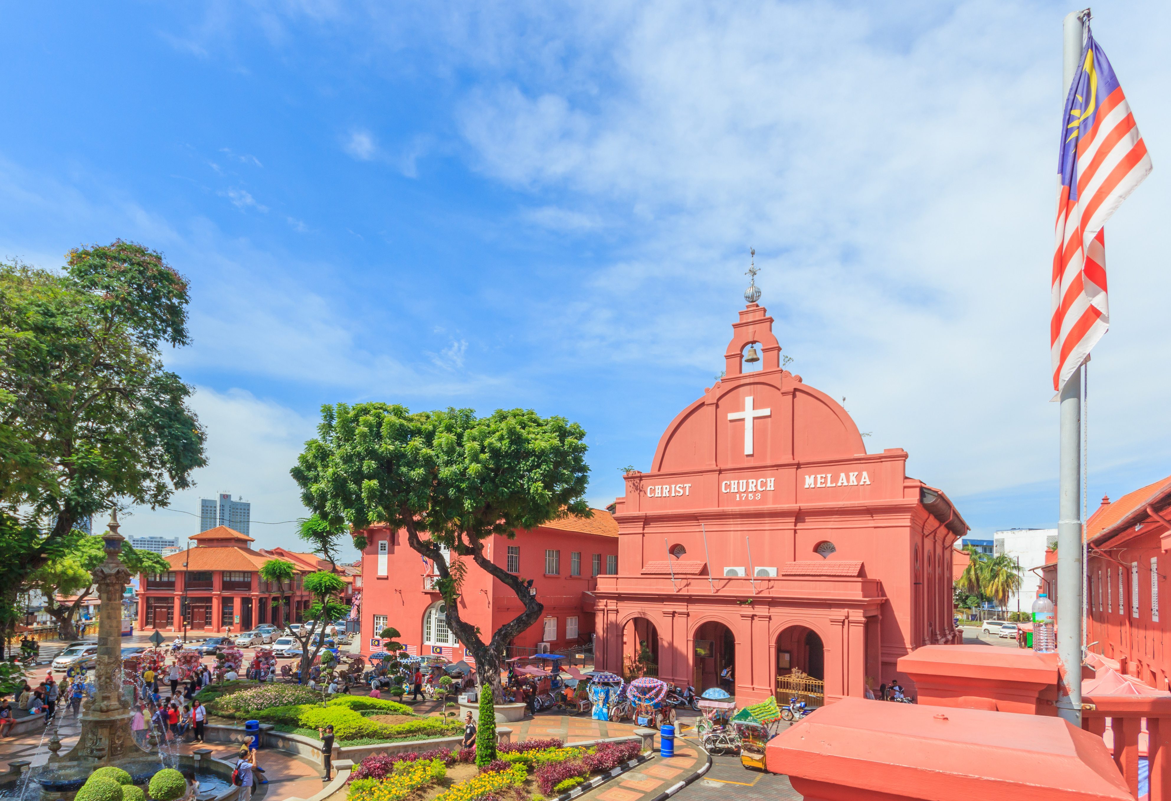 Kleurrijke centrum van Malacca in West-Maleisie
