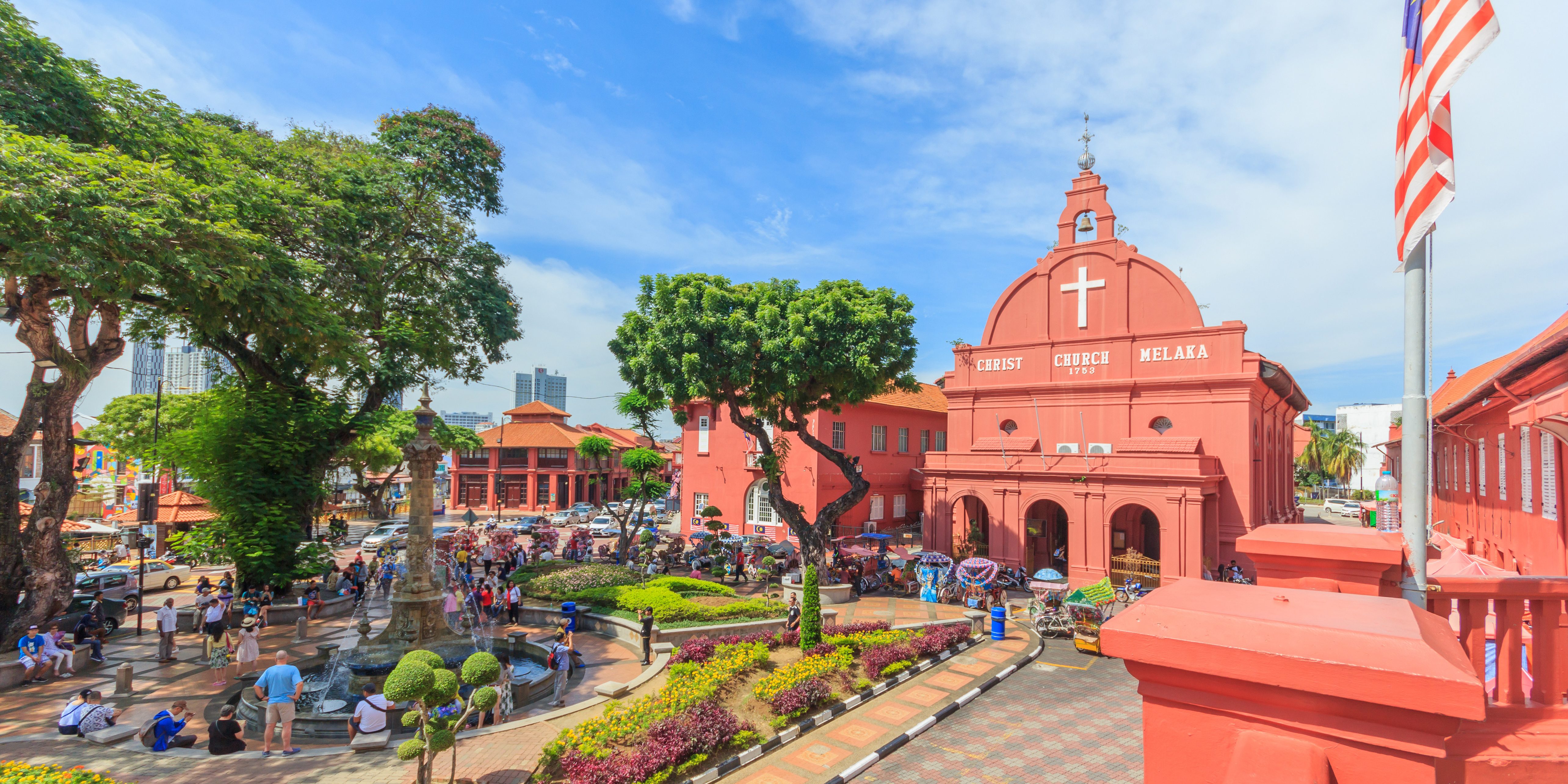 Het bekende plein van Malacca, Maleisie