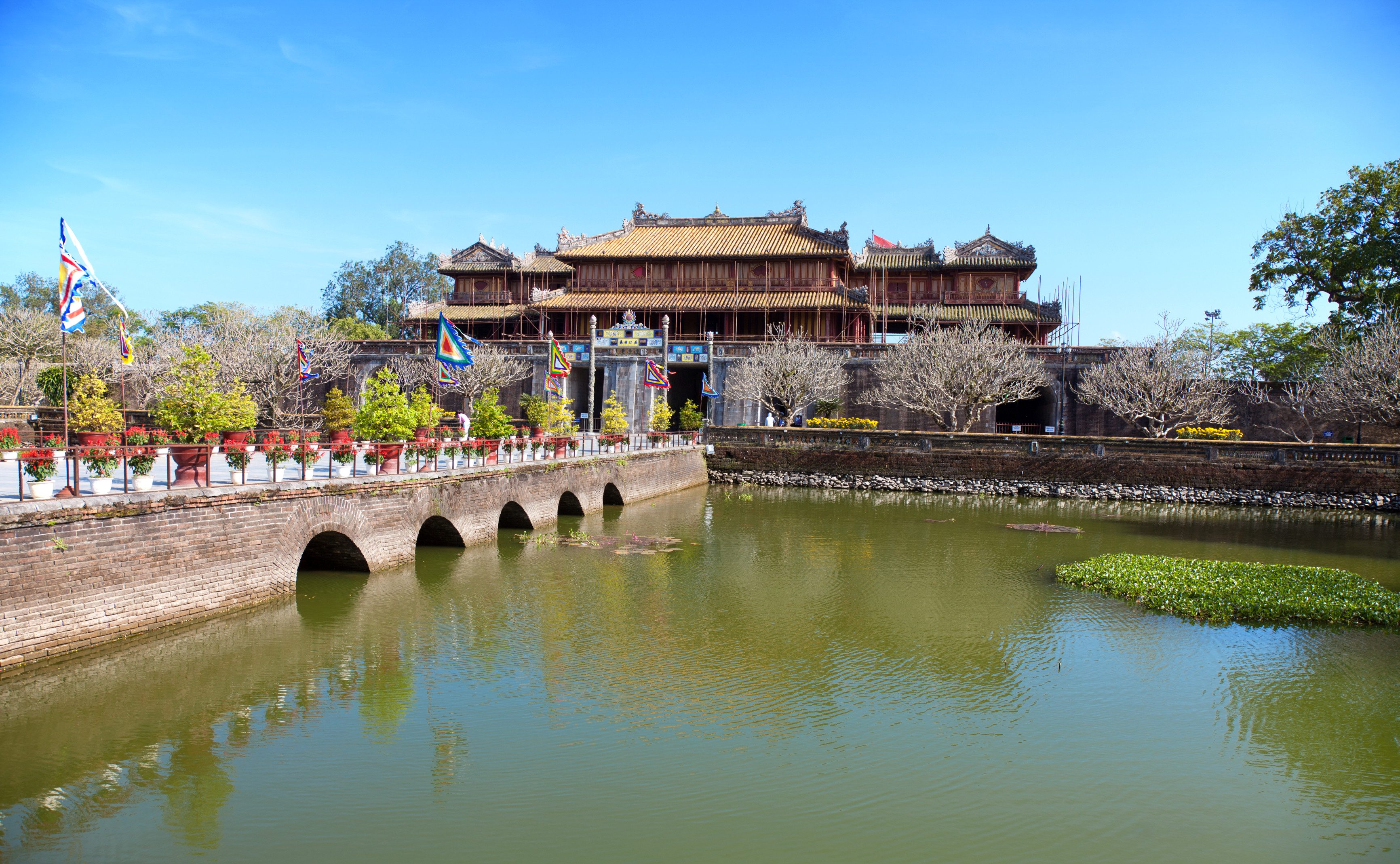 Breng een bezoek aan de citadel in Hue, Vietnam
