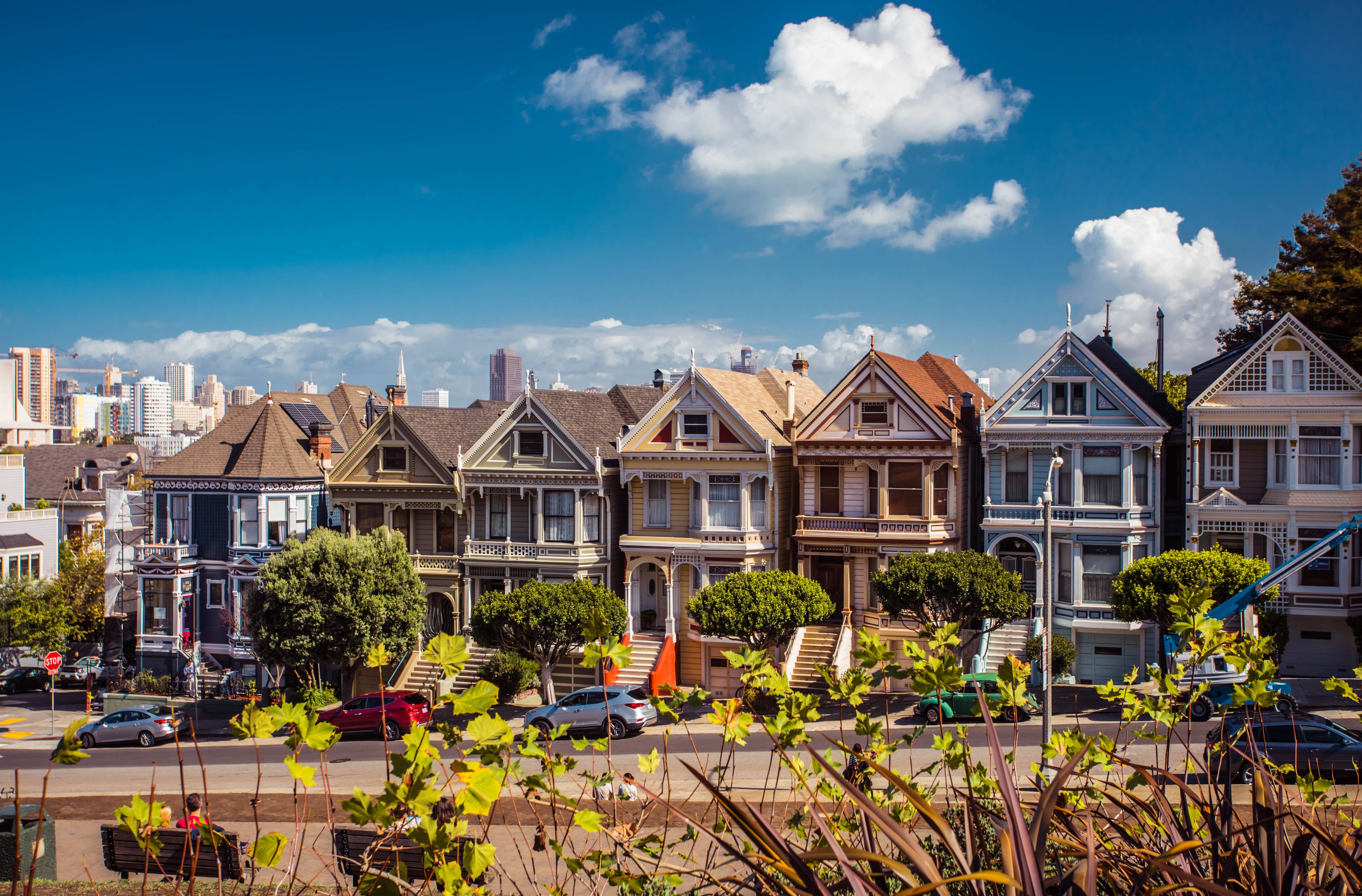 San Francisco Painted Ladies op Alamo Square