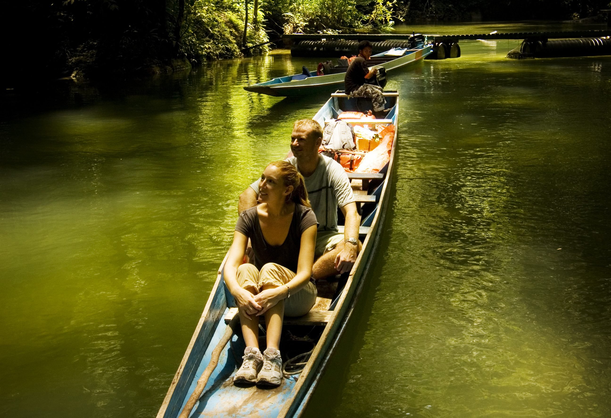 Boottocht naar de grotten van Mulu in Maleisisch Borneoi
