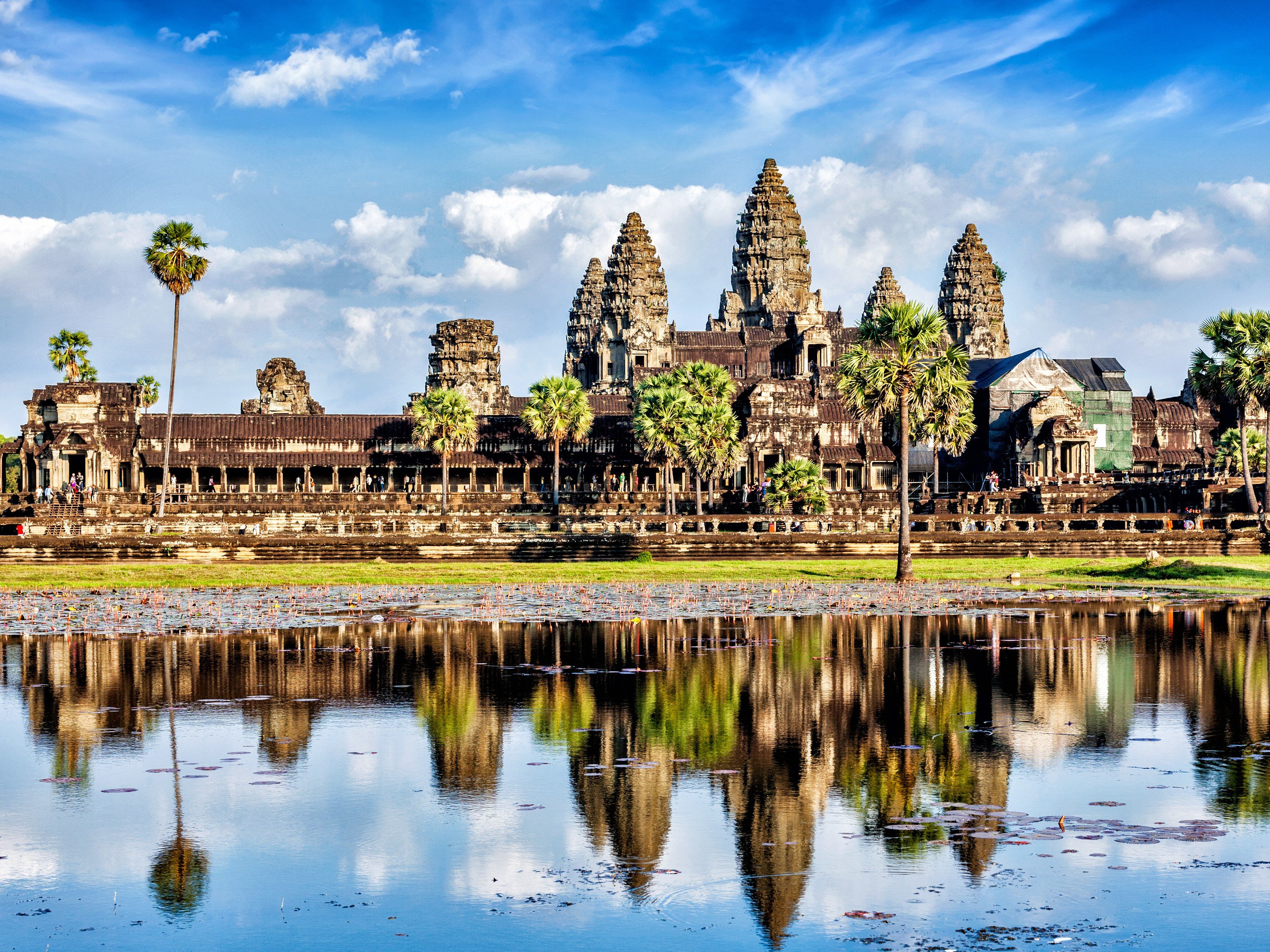 Een wereldwonder, Angkor Wat in de omgeving van Siem Reap in Cambodja