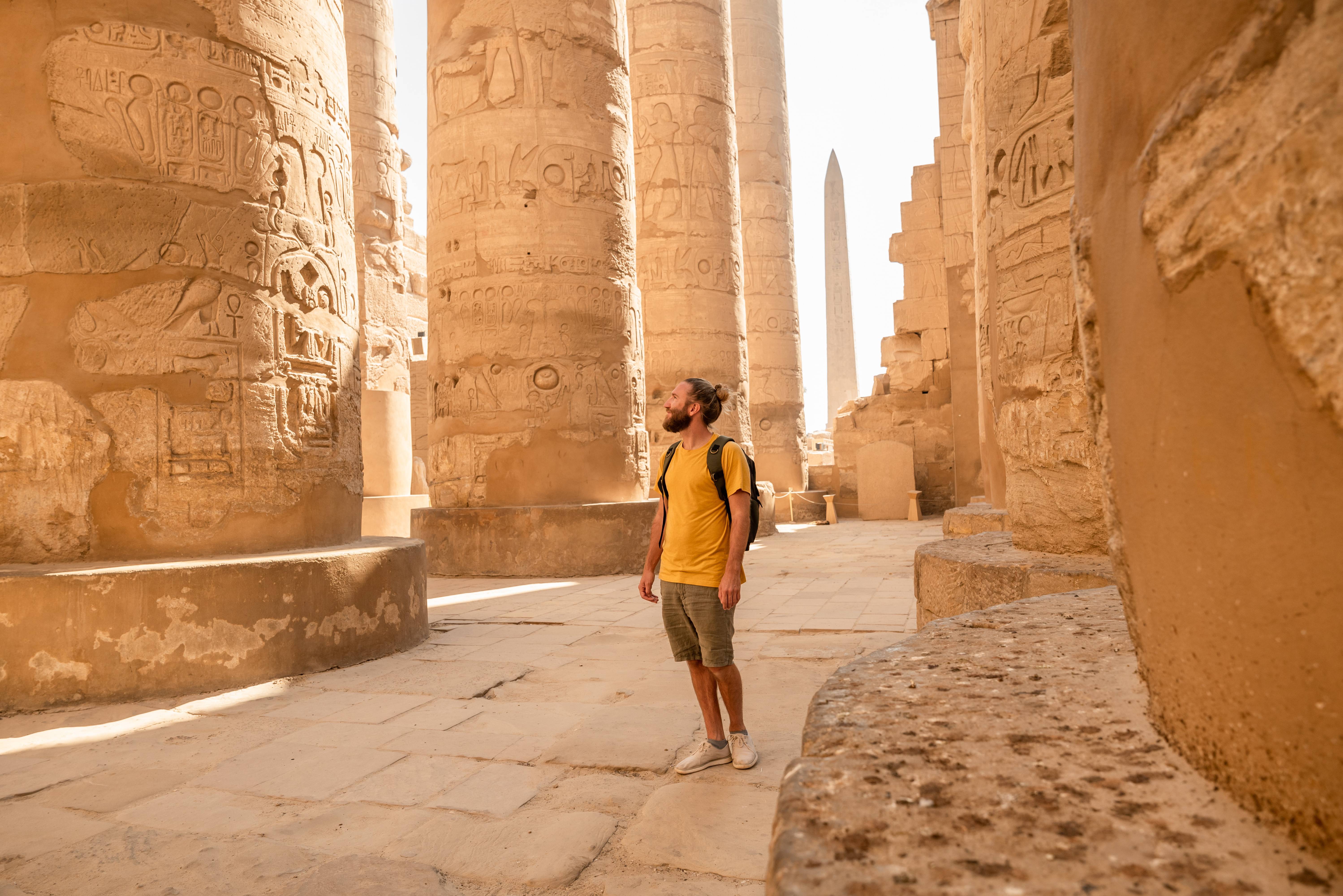 Bezoek aan de Luxor tempel in Egypte