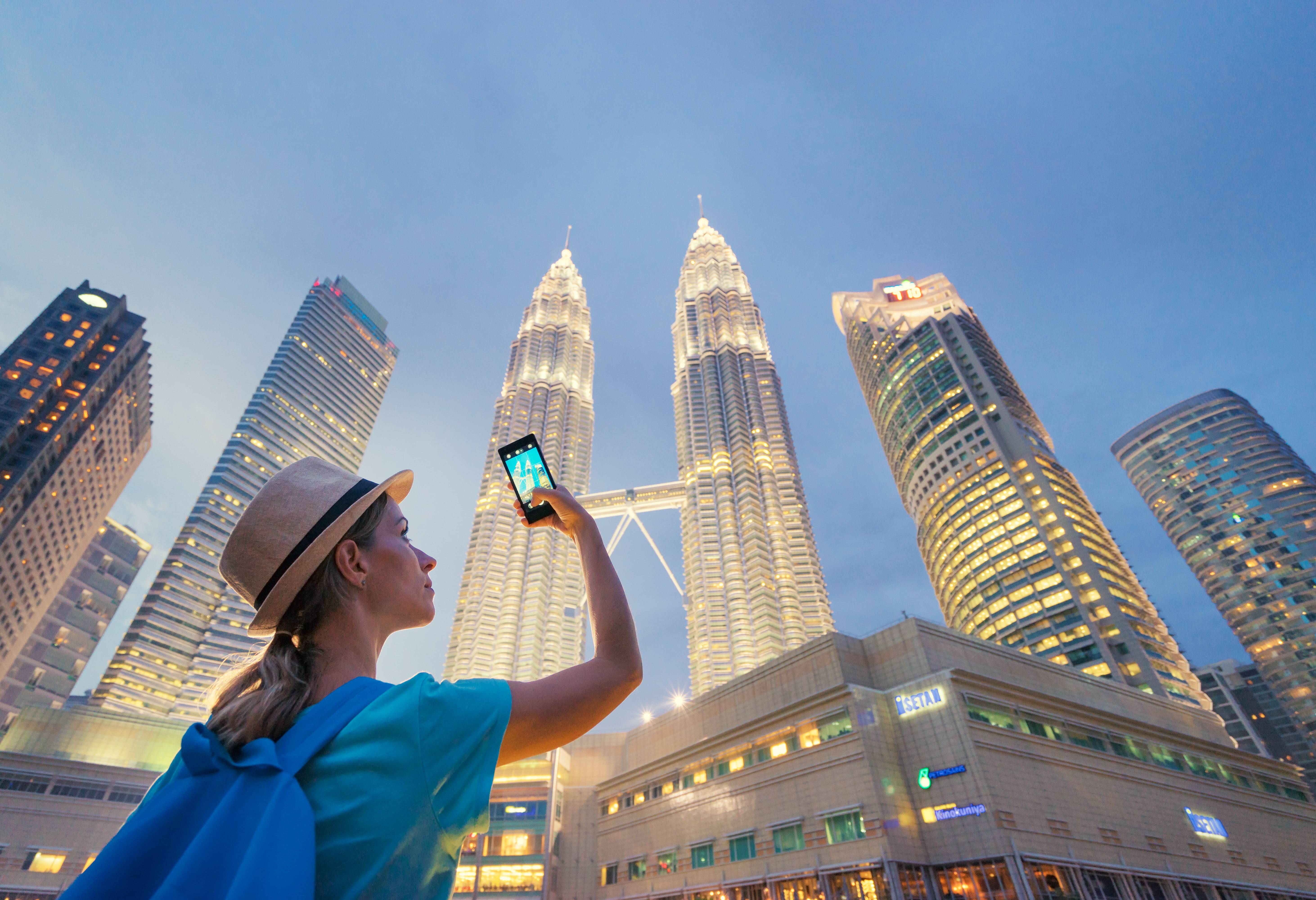Beroemde Twin Towers in het hart van Kuala Lumpur