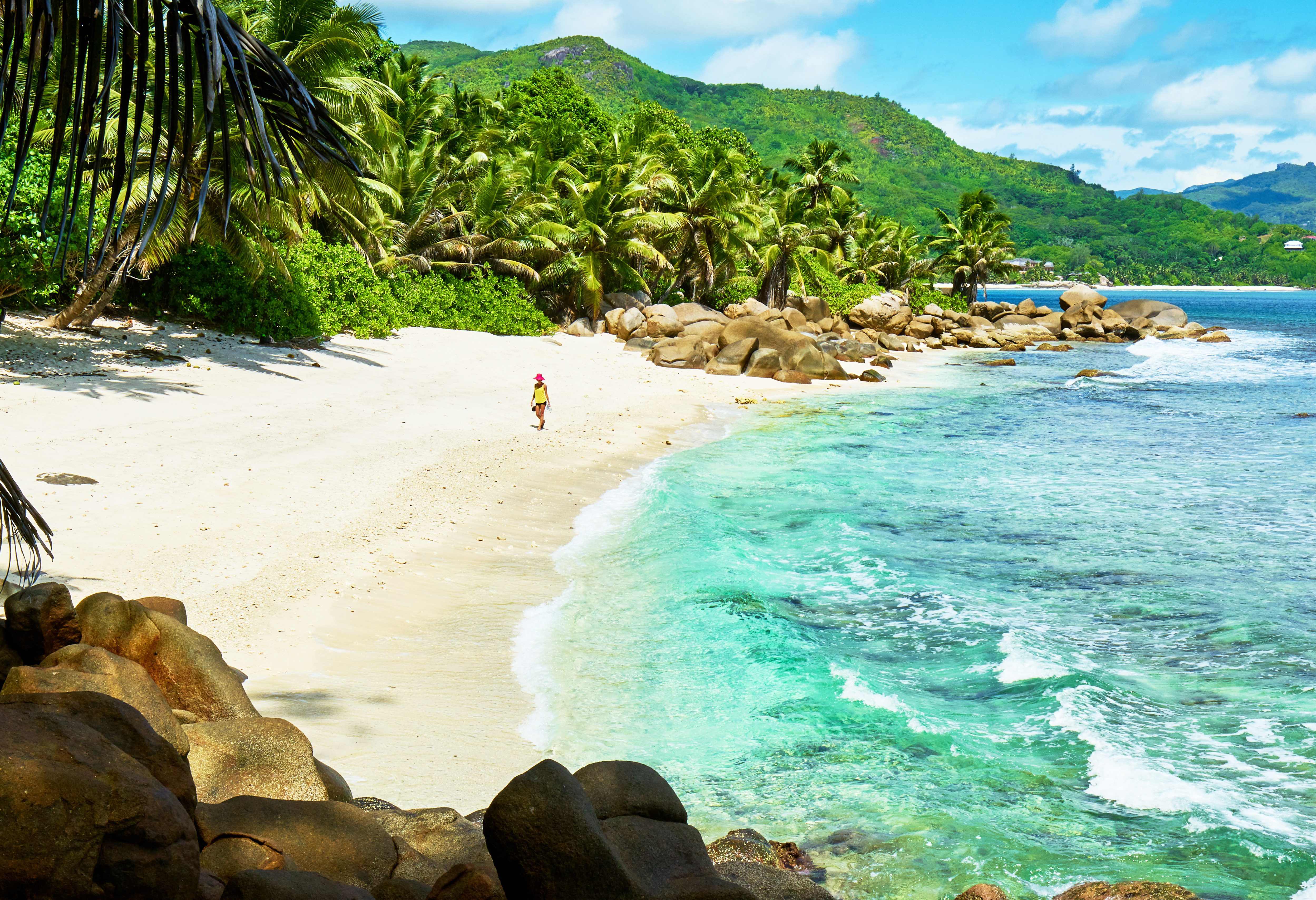 Petit Marie Louise strand op Mahé in de Seychellen