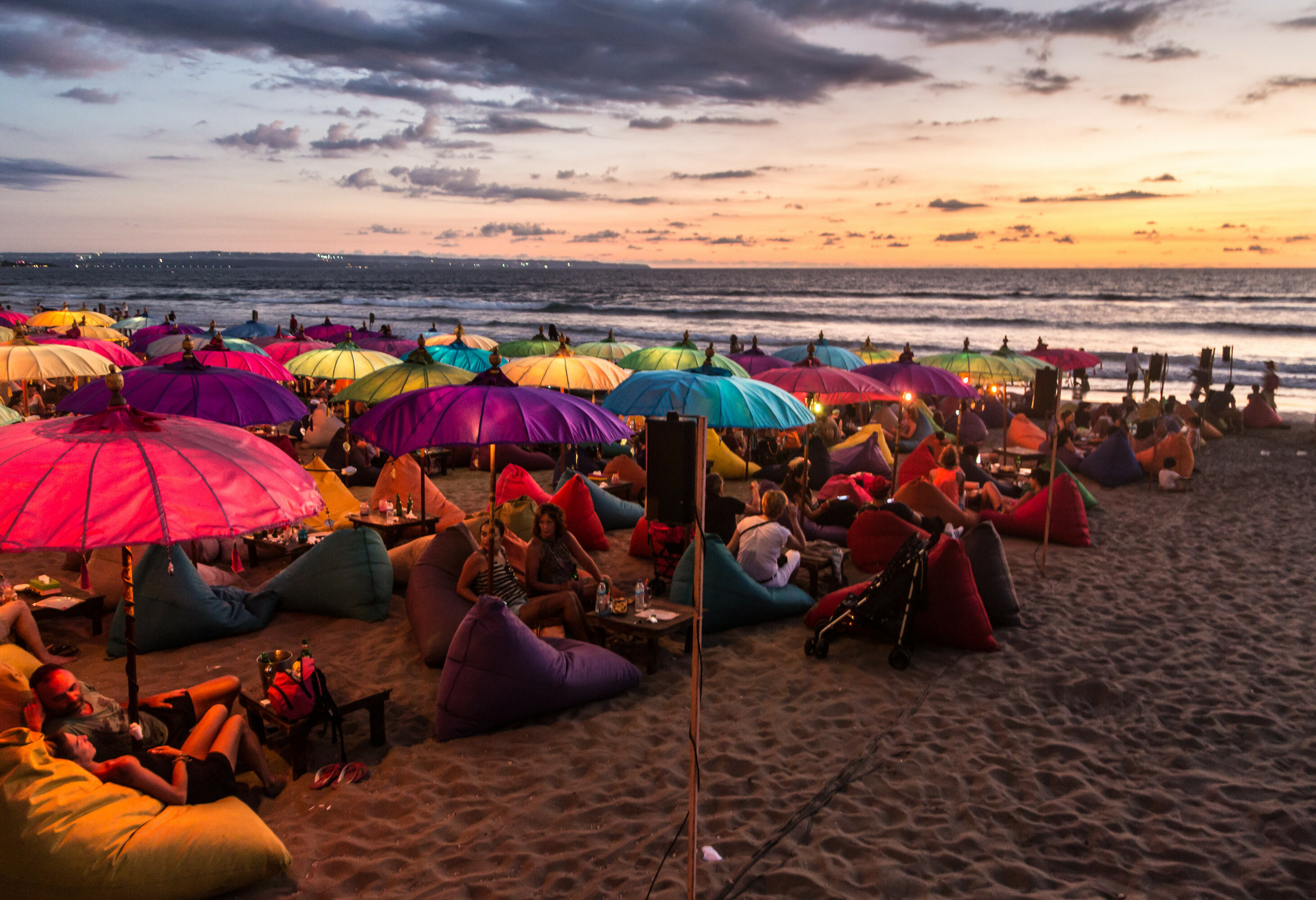 Indonesie Bali Kuta Zonsondergang