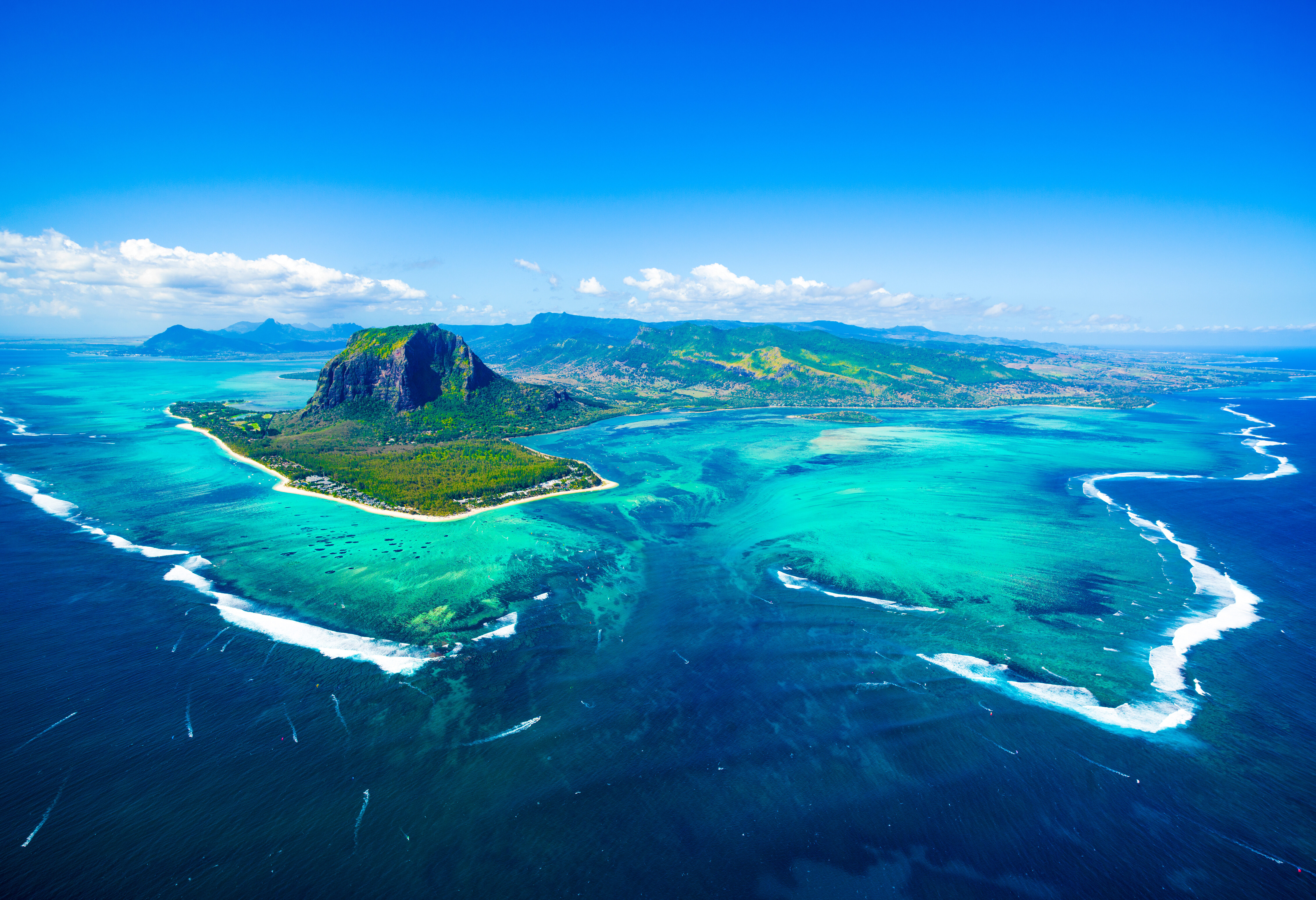 Mauritus Luchtfoto